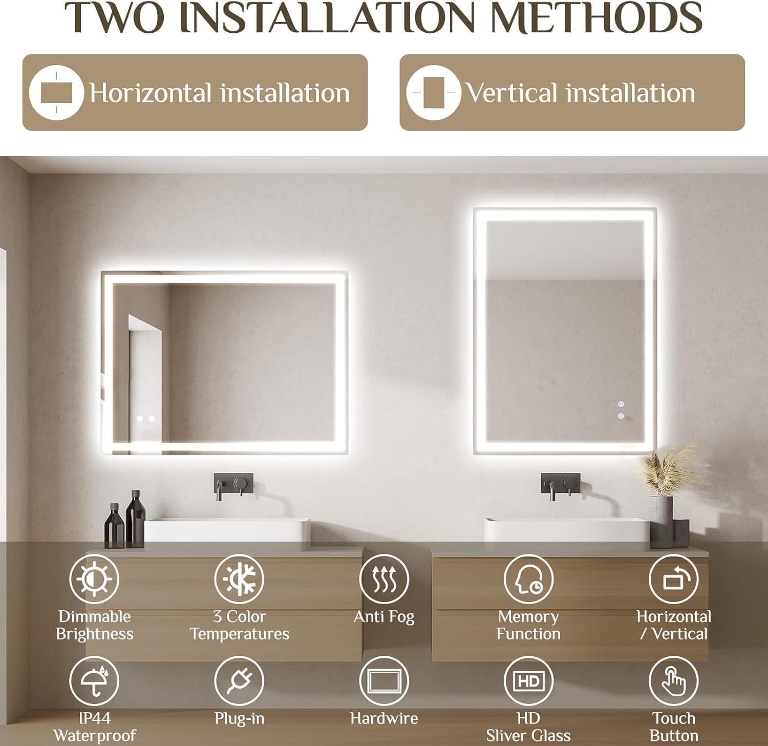 Clevich Specchio Bagno con Luce LED 60x80 cm - immagine 7