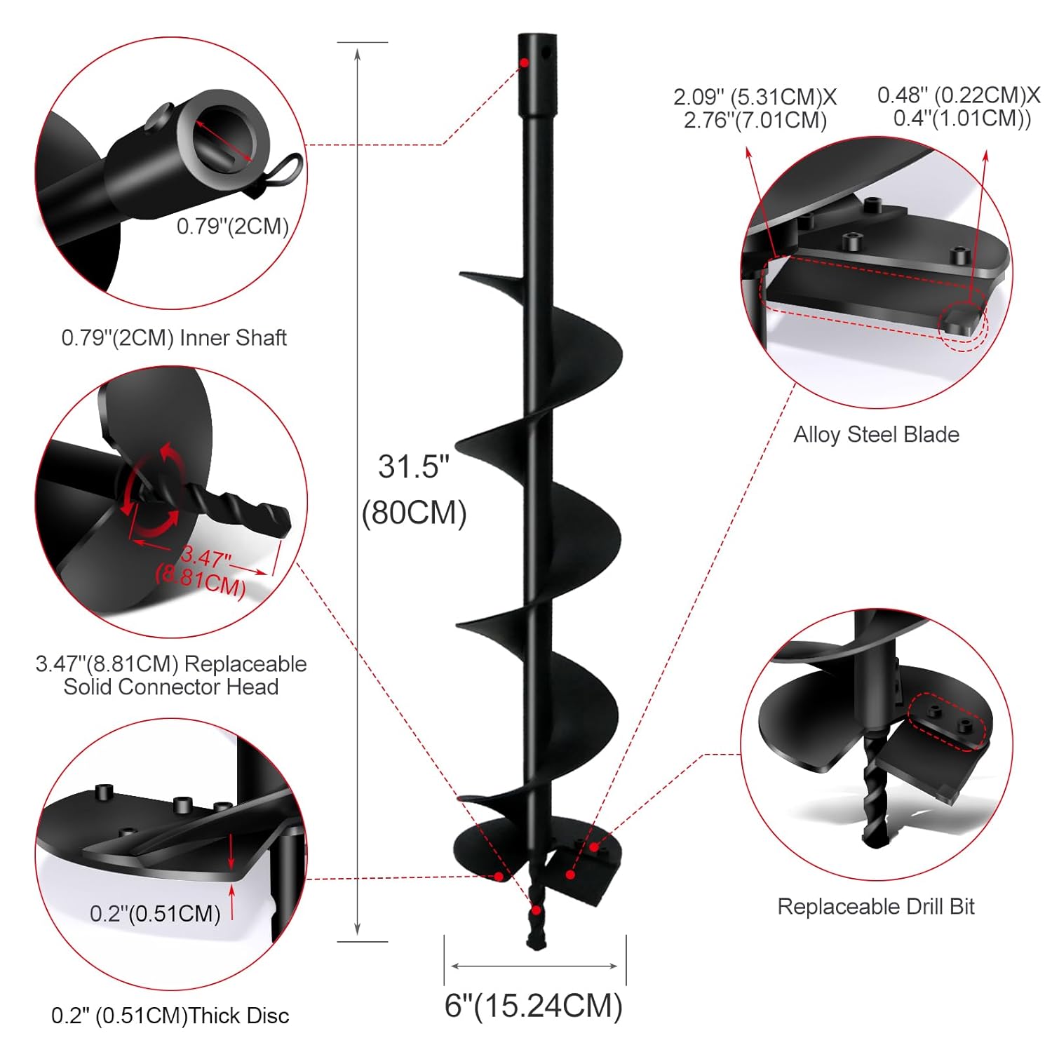 Longrun Punta di Foratura per Coclea Terrestre - immagine 2
