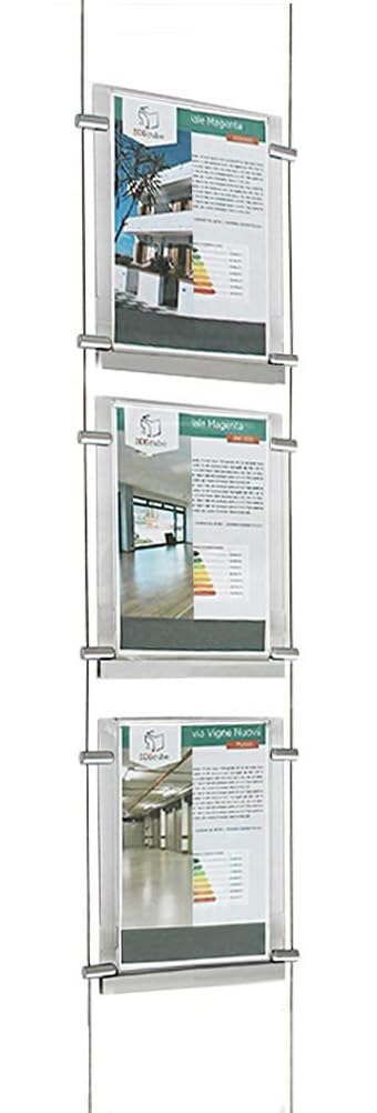 Espositore a Cavetti Luminoso Monofacciale EVO LED KIT