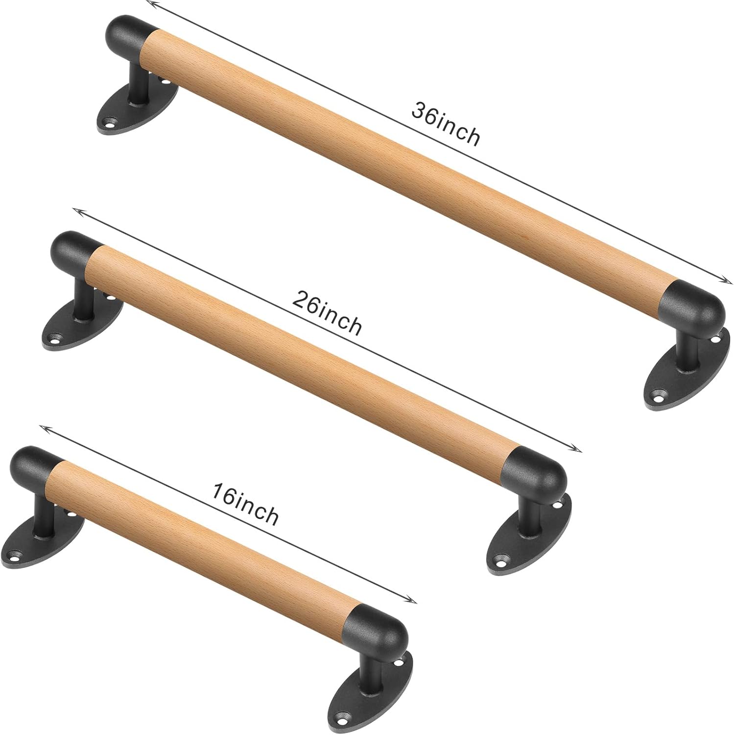 Seleware Corrimano in Legno 40,6 cm per Scale Interne - immagine 6