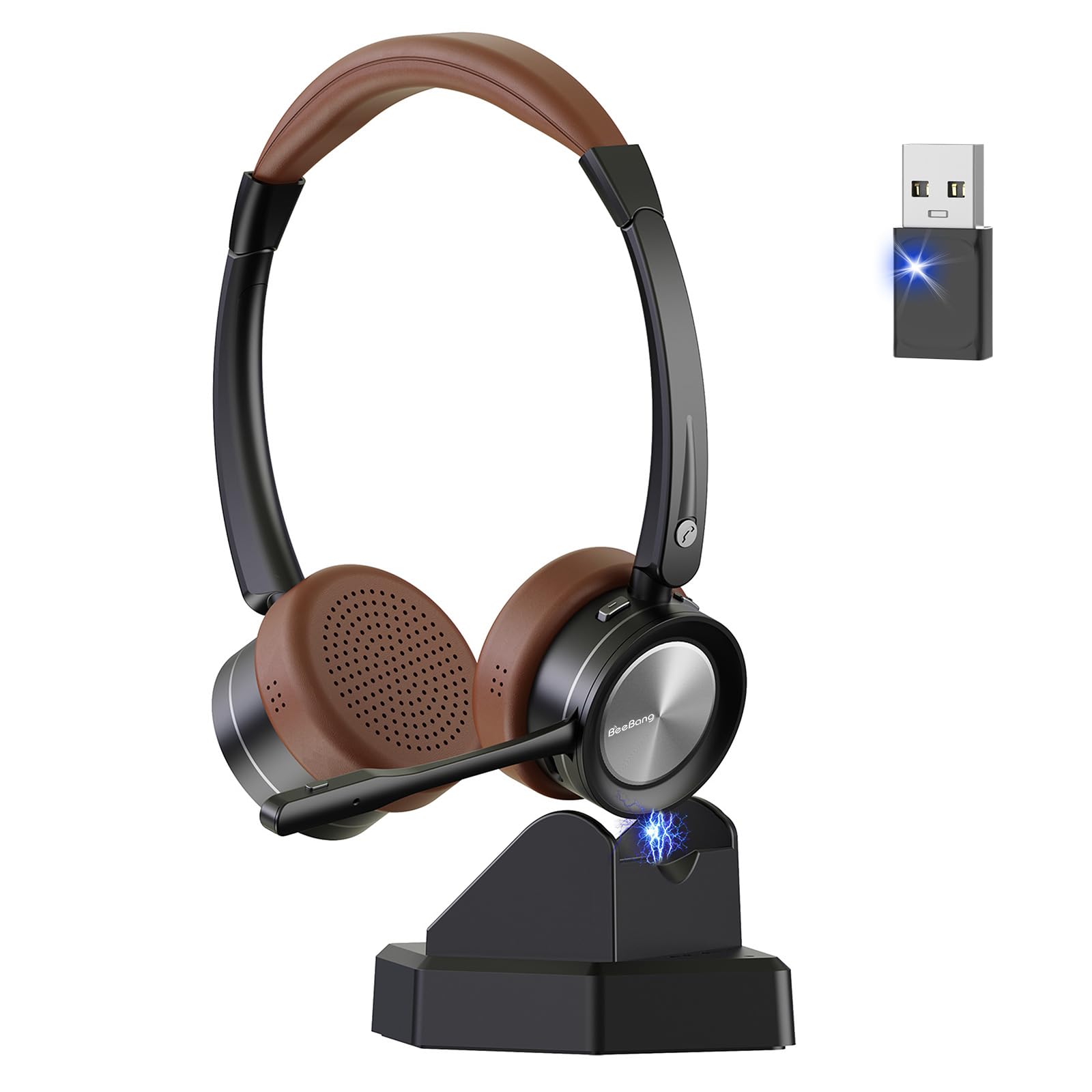 Cuffie Wireless Bluetooth con Microfono e Dongle USB