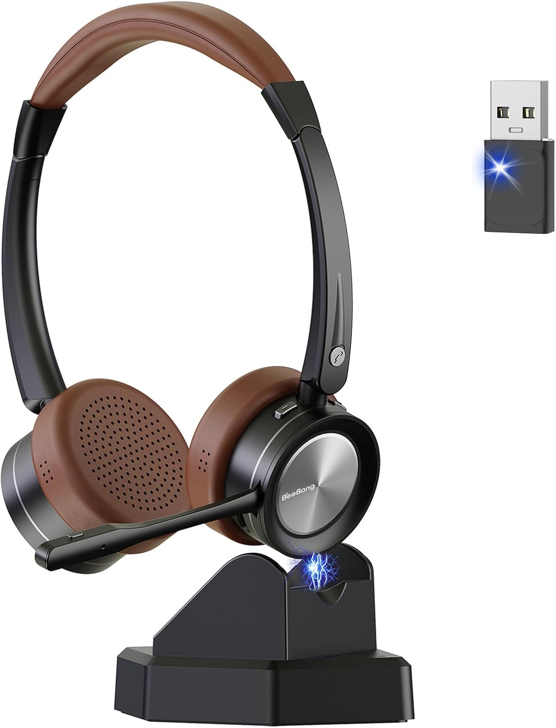 Cuffie Wireless Bluetooth con Microfono e Dongle USB - immagine 1