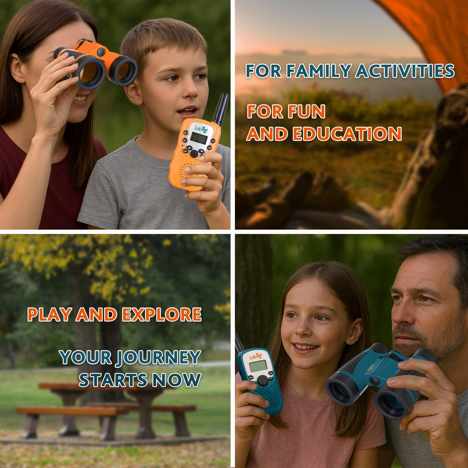 Levenhuk LabZZ WTT10 - Set Walkie-Talkie e Binocolo - immagine 6