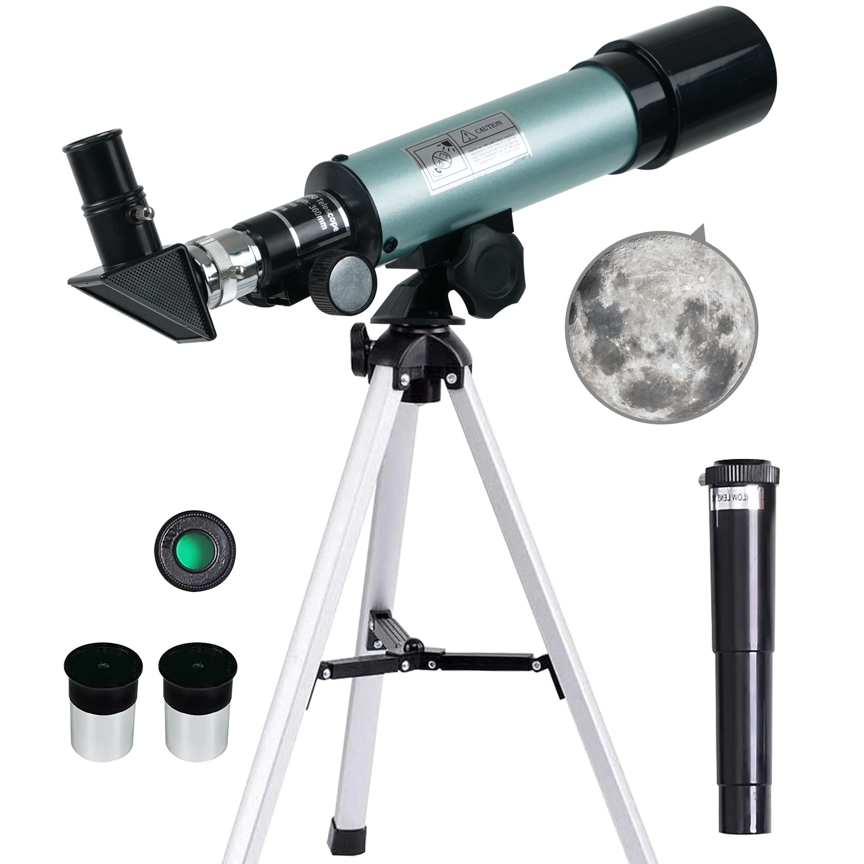 Telescopio Astronomico 360/50mm Zoom 90X HD per Principianti