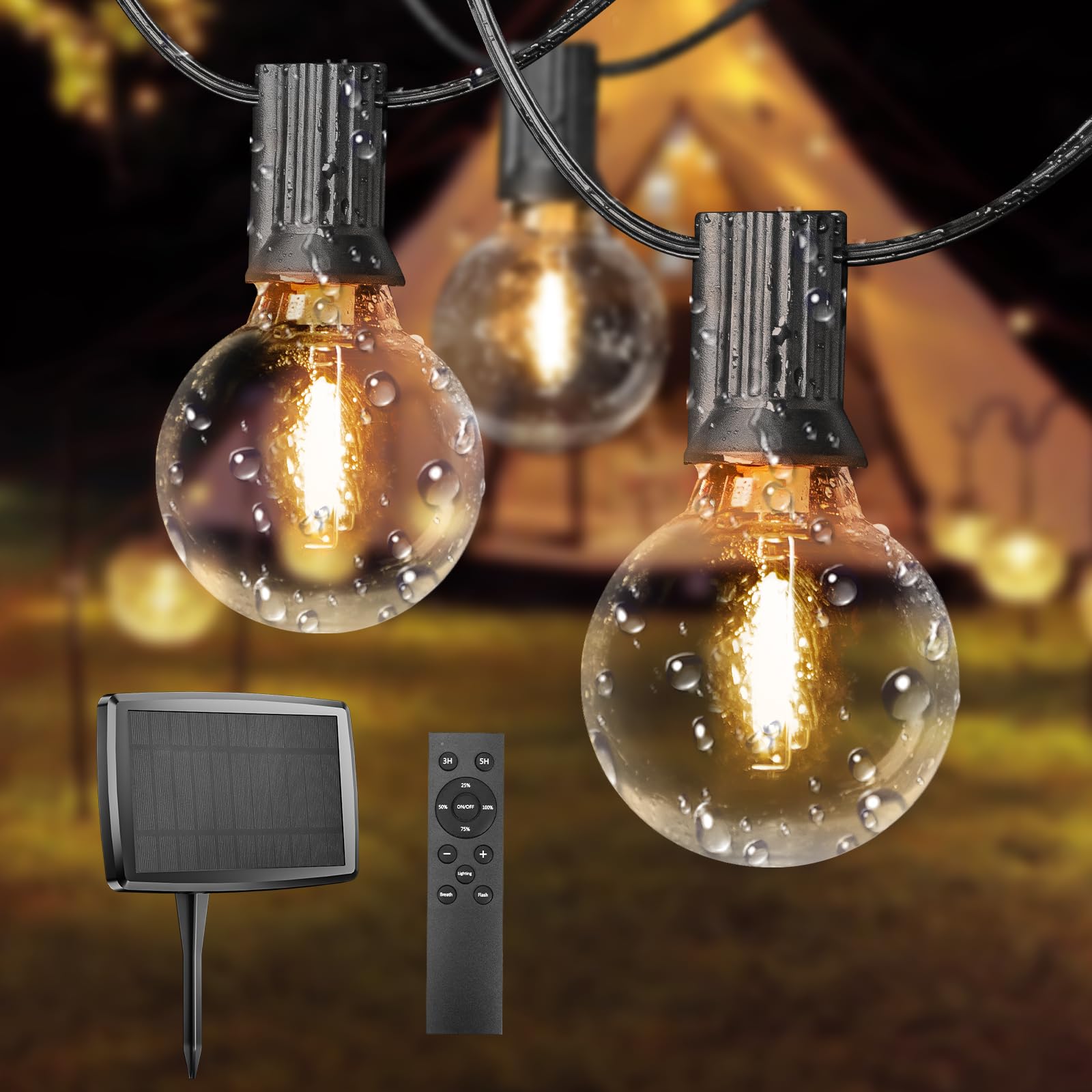 Bedee Catena Luminosa Solare Esterno 15,3m IP45