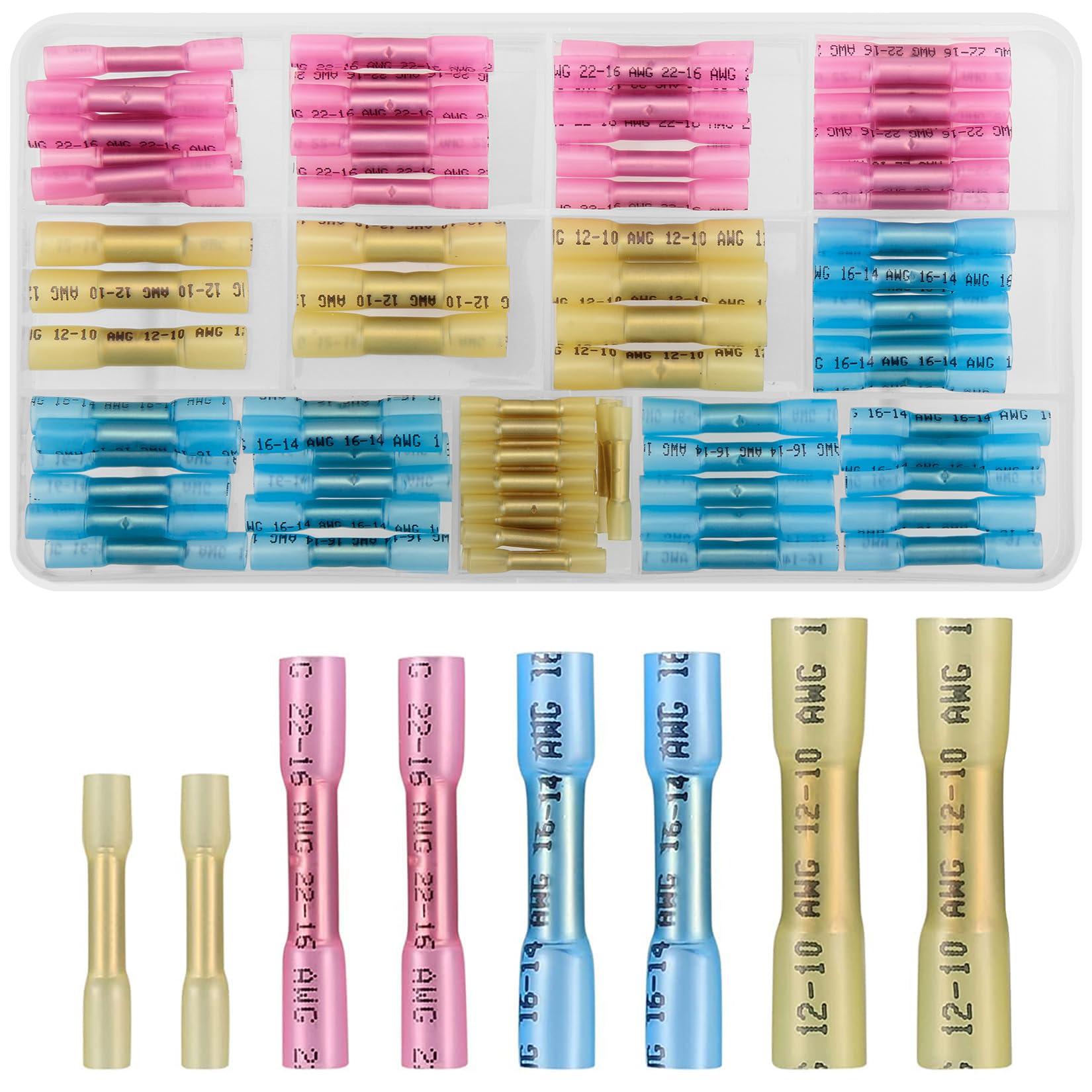 Connettori per Cavi Impermeabili 10-26 AWG - 100 Pezzi