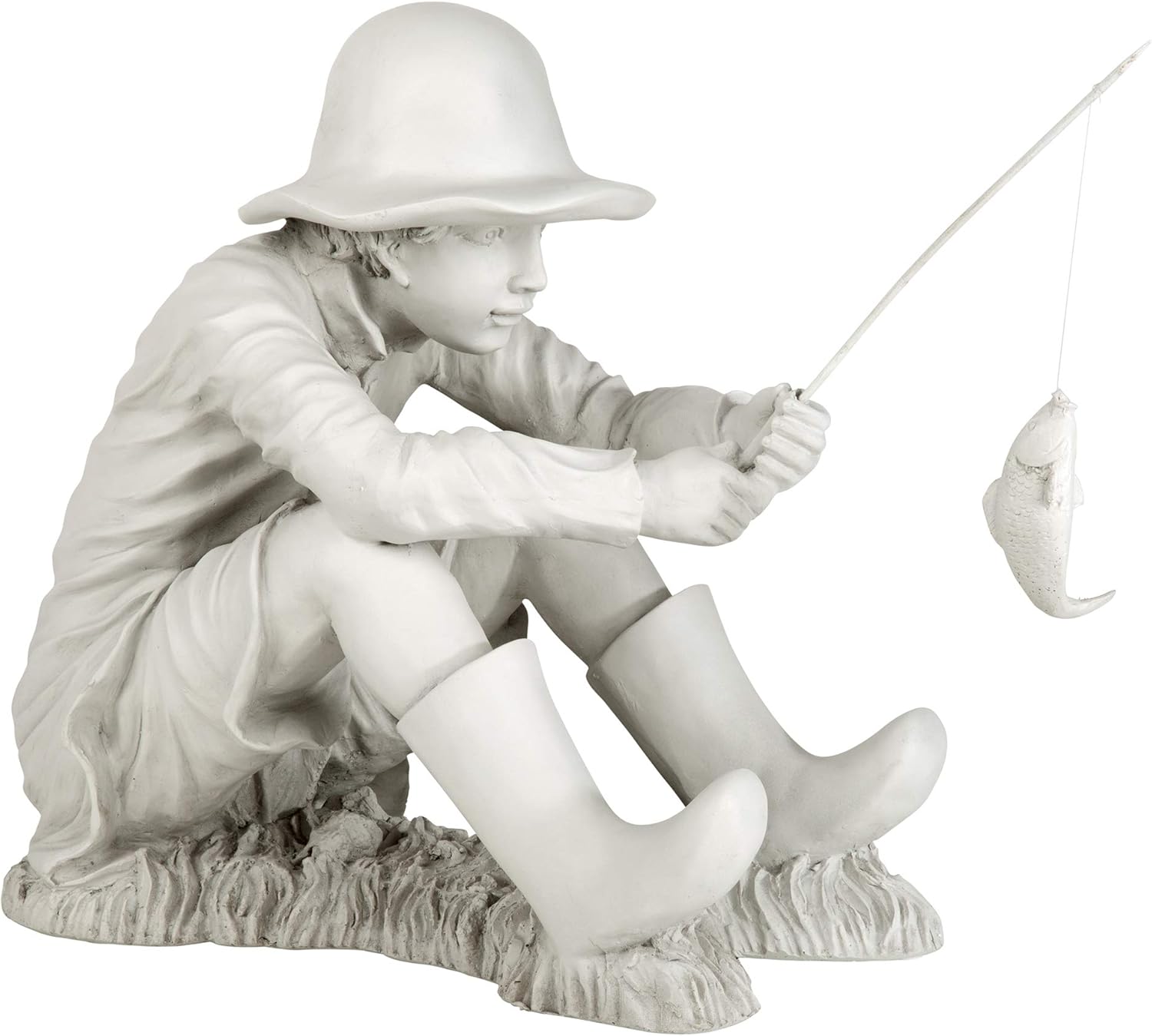 Design Toscano Statua da Giardino 'A pesca', 43cm - immagine 1
