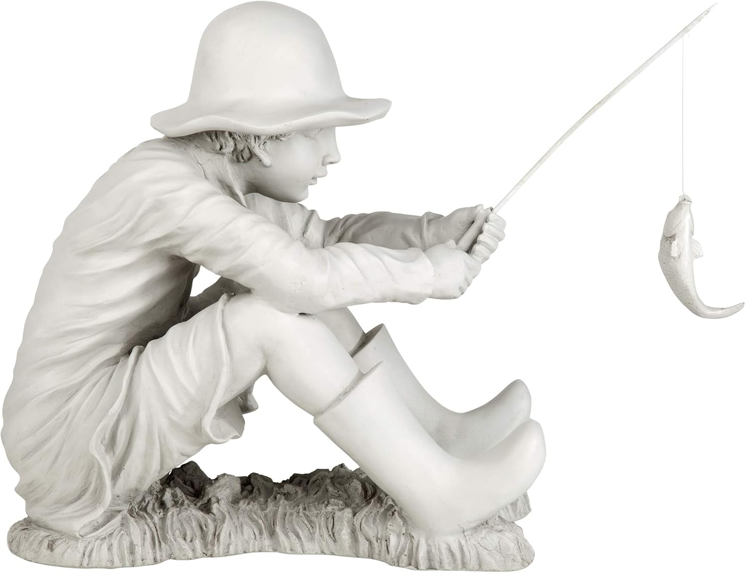 Design Toscano Statua da Giardino 'A pesca', 43cm - immagine 2