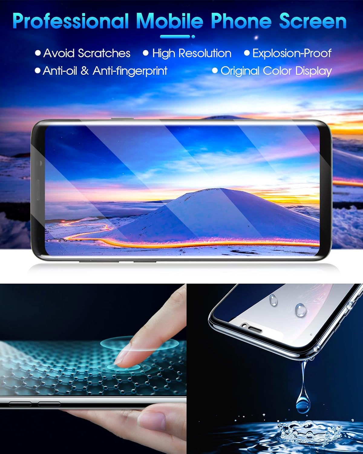 ARSSLY Display LCD per Samsung Galaxy S9 Plus (Nero) - immagine 6