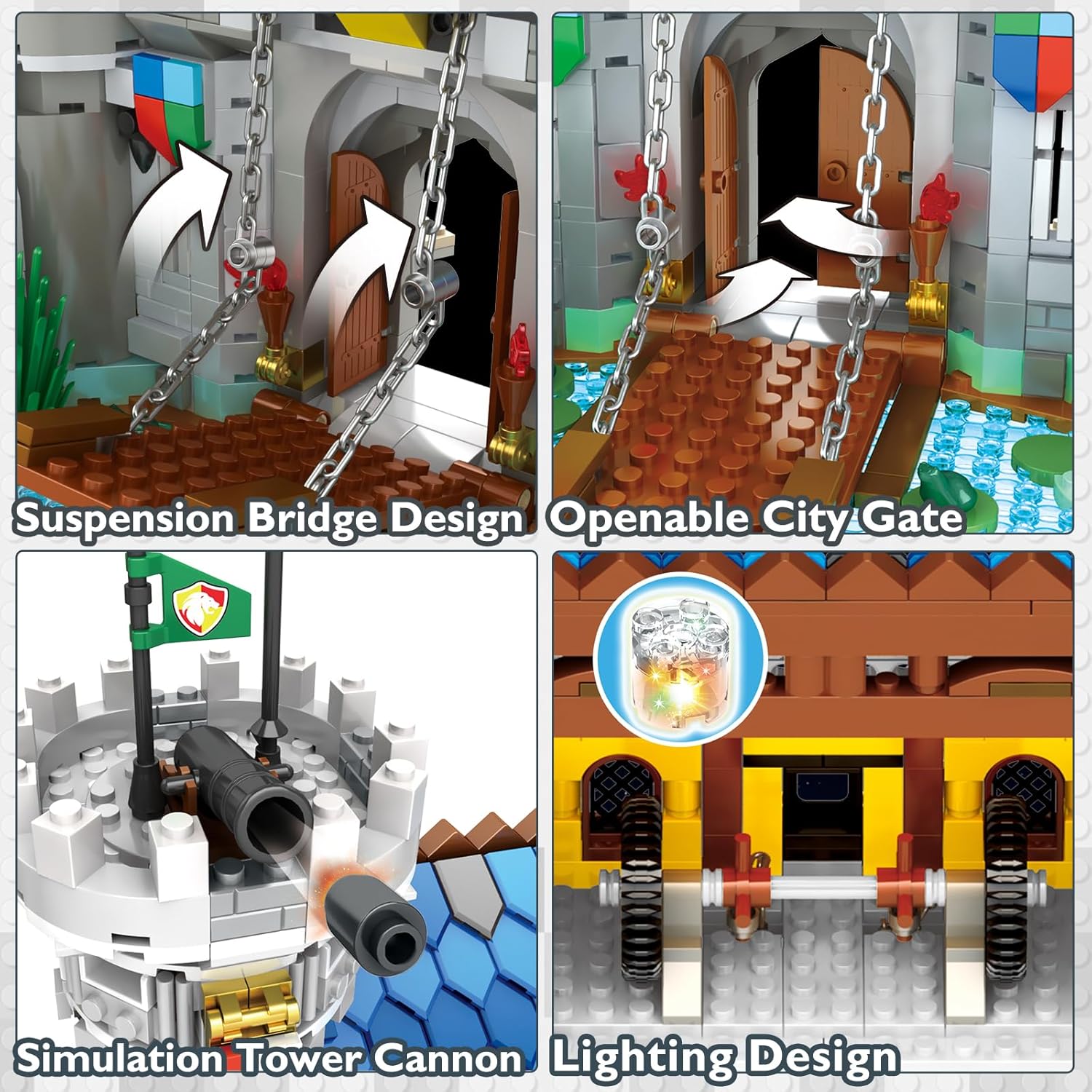 Jmbricklayer - Castello Medievale con Luce LED - immagine 4