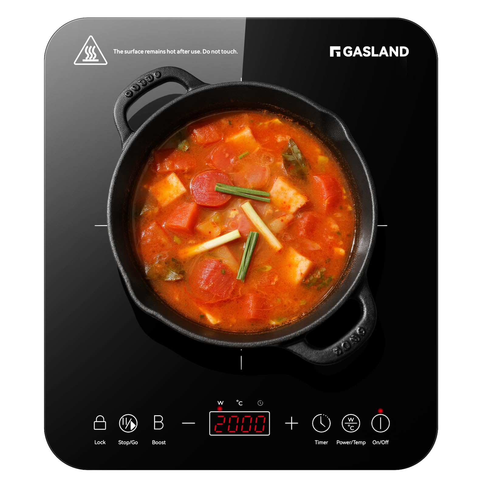 Gasland IH271BTA Piano Cottura a Induzione Singolo 2000W