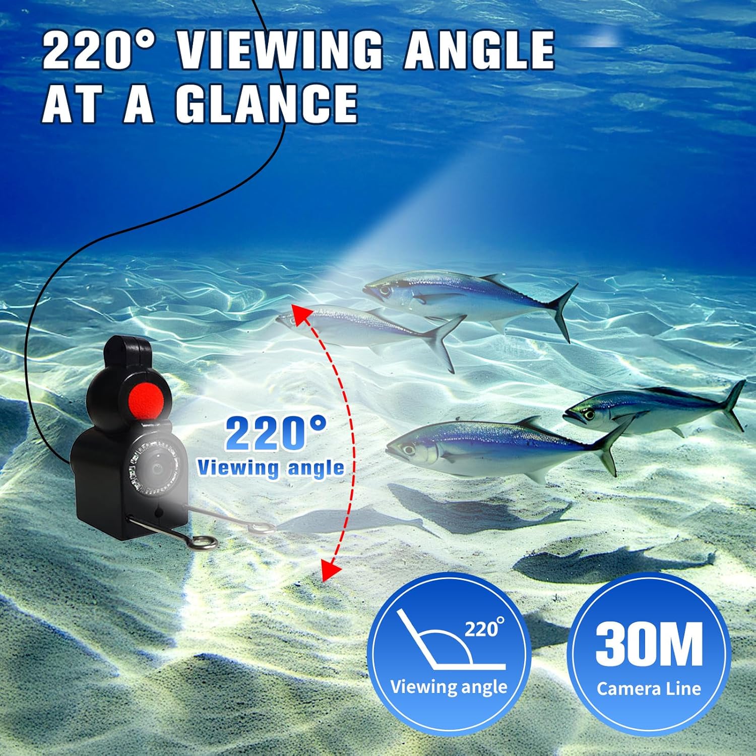 Fish Finder - Telecamera Subacquea IP68 30m - immagine 4
