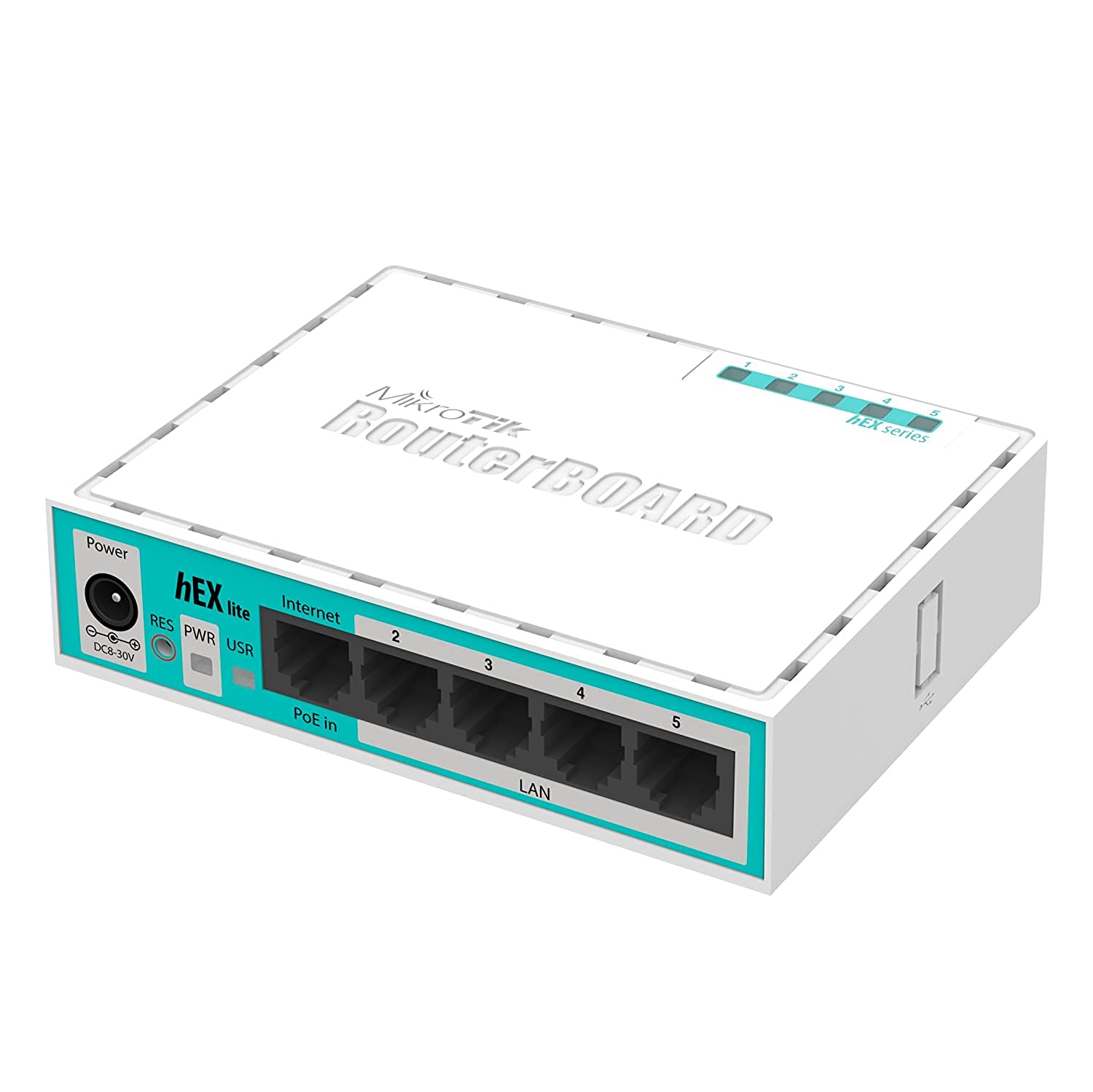 Mikrotik hEX lite Collegamento ethernet LAN Bianco