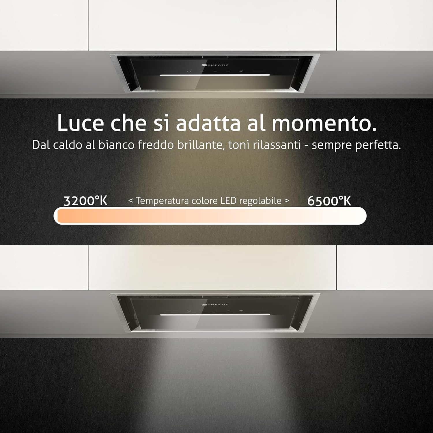 Kompatic HANA 40 - Cappa Aspirante Classe A++ - immagine 5