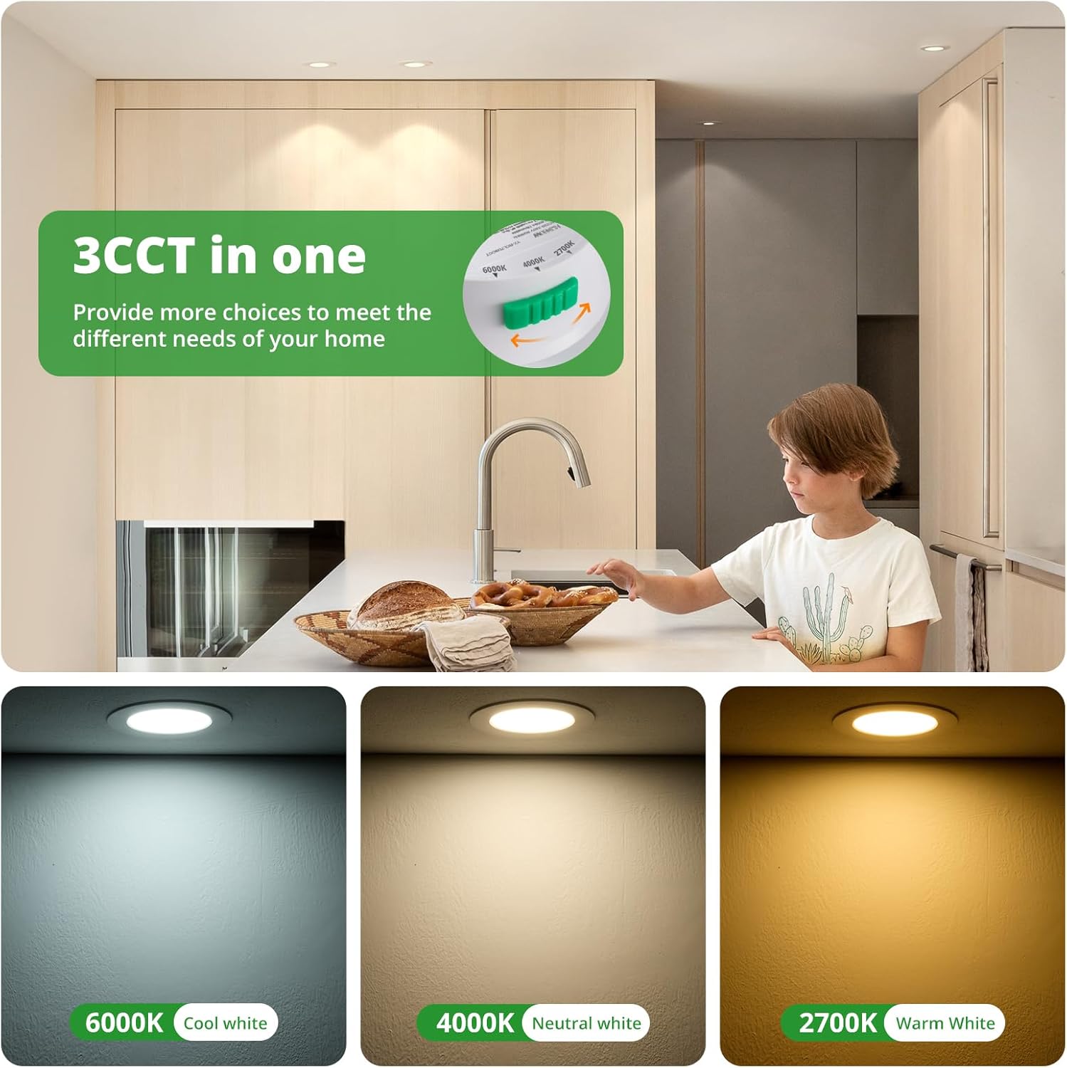 Homeow Set 20 Faretti LED Incasso Dimmerabili 7W - immagine 2