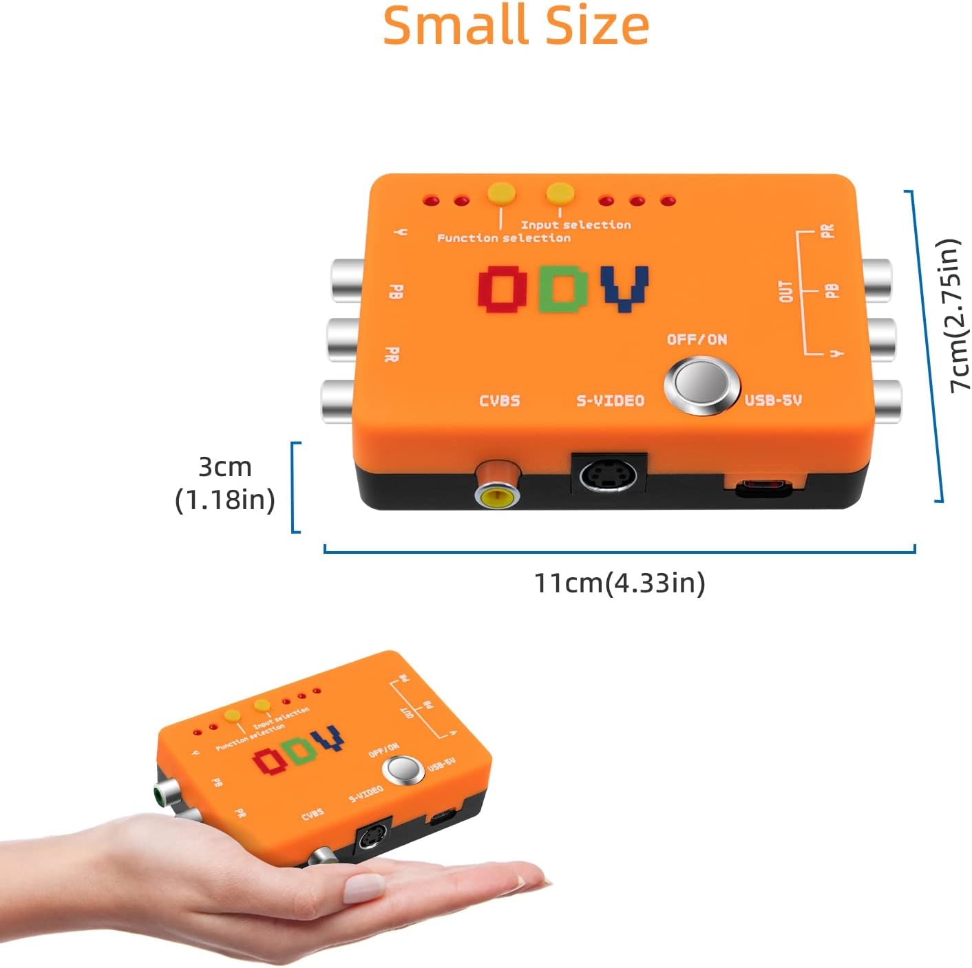 Mcbazel ODV-II - Convertitore Component/CVBS/S-Video a YPbPr - immagine 4
