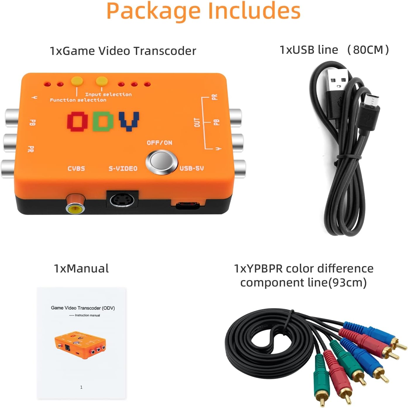 Mcbazel ODV-II - Convertitore Component/CVBS/S-Video a YPbPr - immagine 6