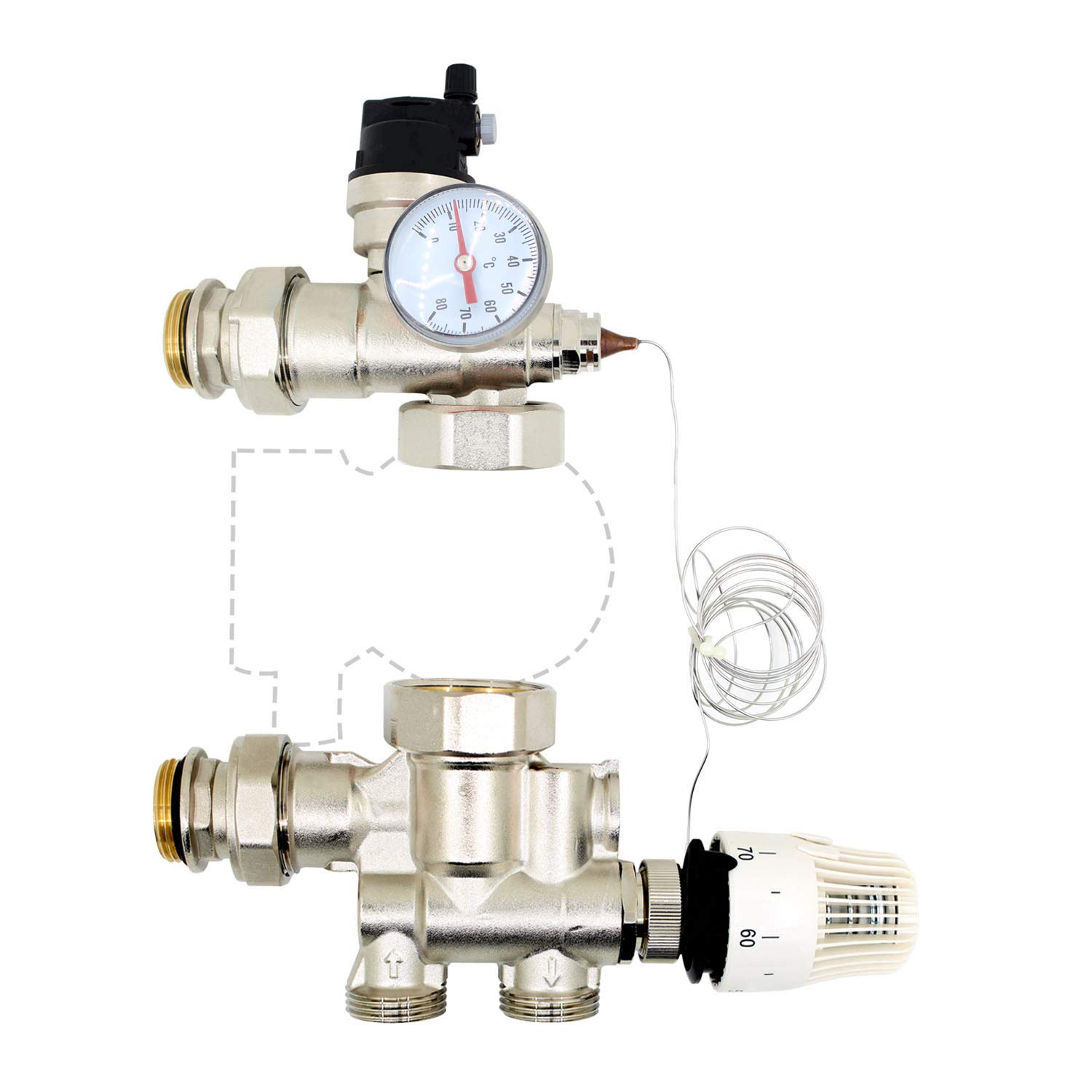 Kit Gruppo Pompa Riscaldamento per Collettore