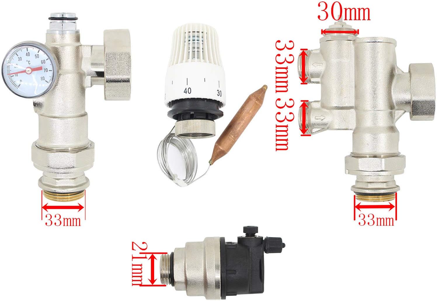 Kit Gruppo Pompa Riscaldamento per Collettore - immagine 2