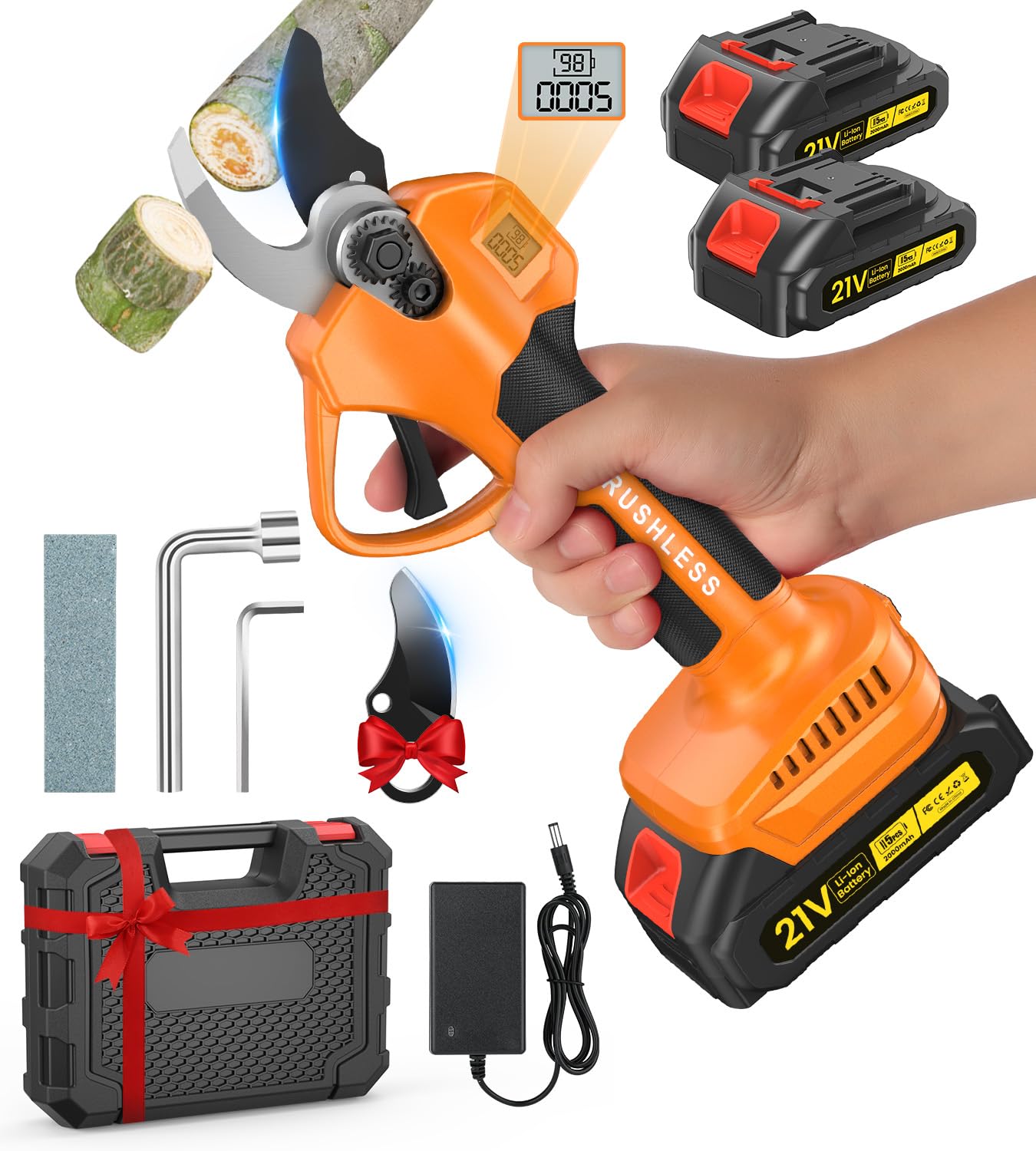 Forbici Potatura a Batteria 1000W 35mm con Lama SK-7