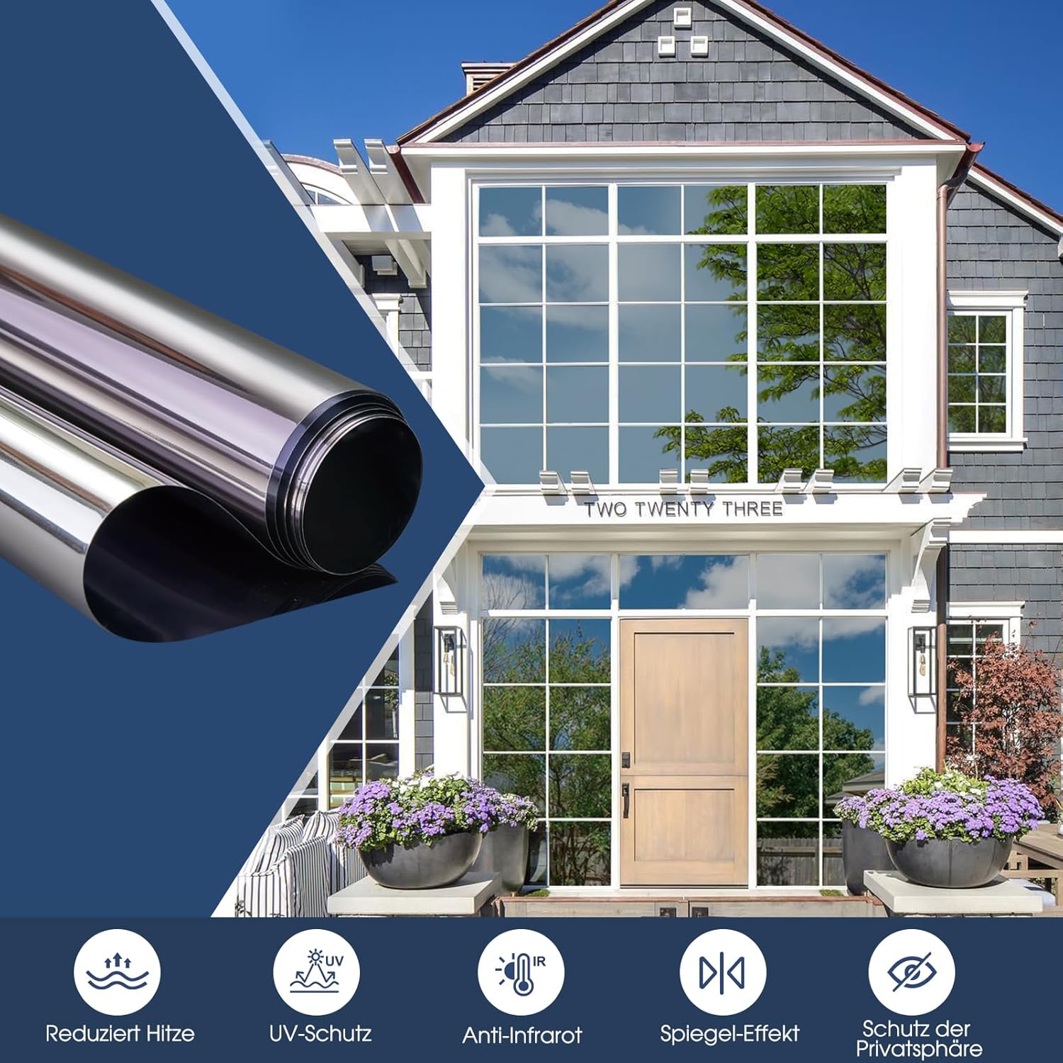 Lifetree Pellicola a Specchio per Finestra 90x600 cm - immagine 4