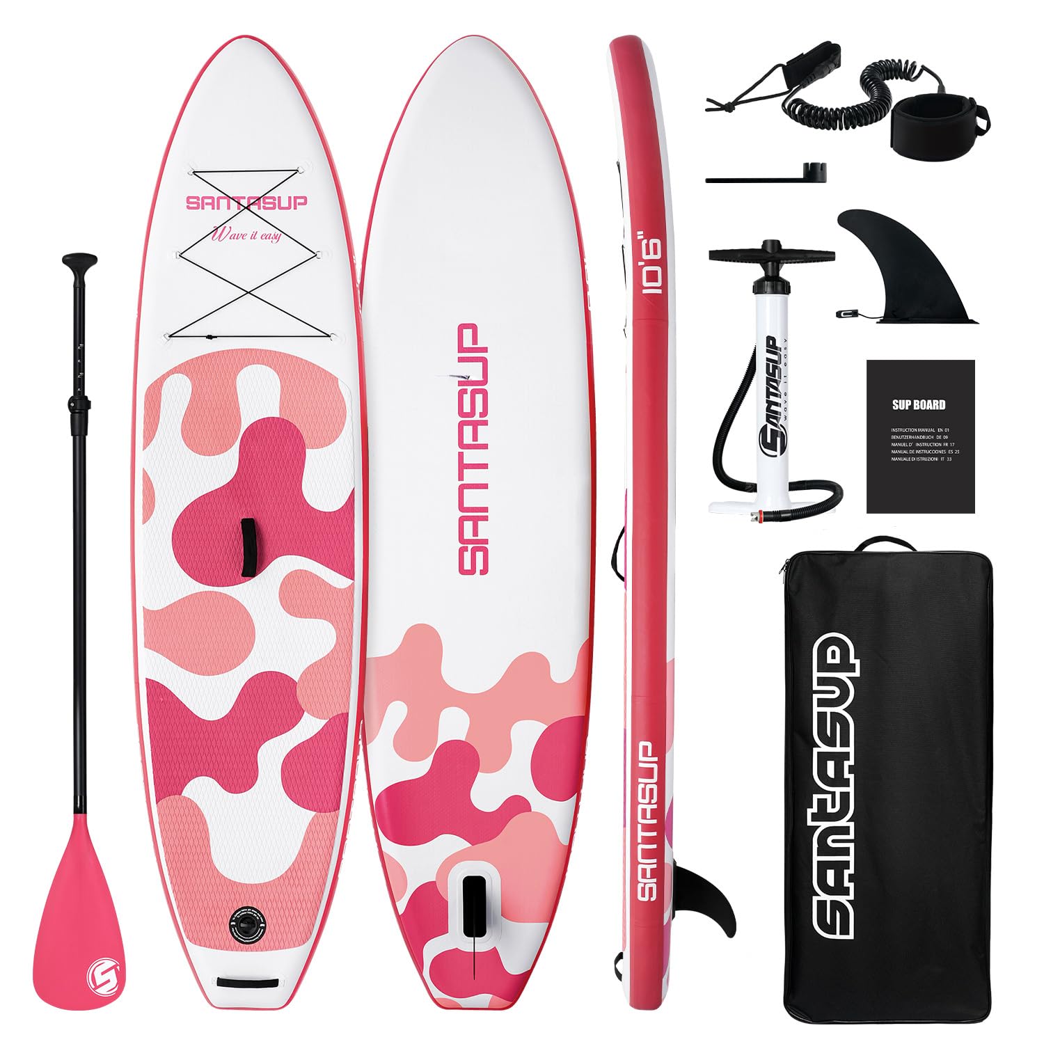 Santasup Tavola Gonfiabile Stand Up Paddle Blu