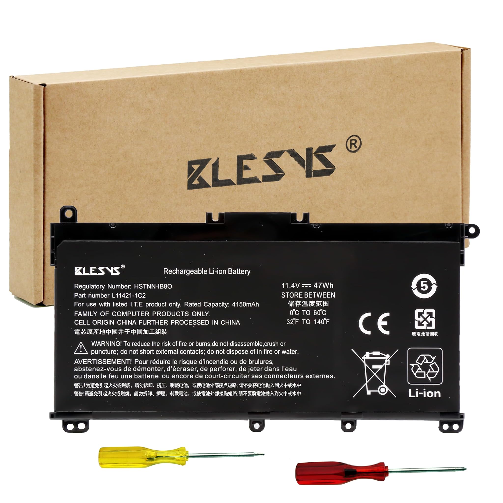 Blesys Batteria per HP Laptop 14s-dq Series