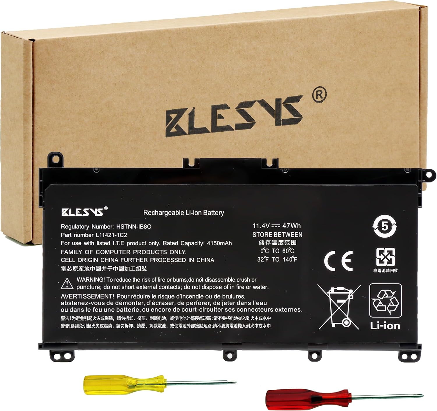 Blesys Batteria per HP Laptop 14s-dq Series - immagine 1