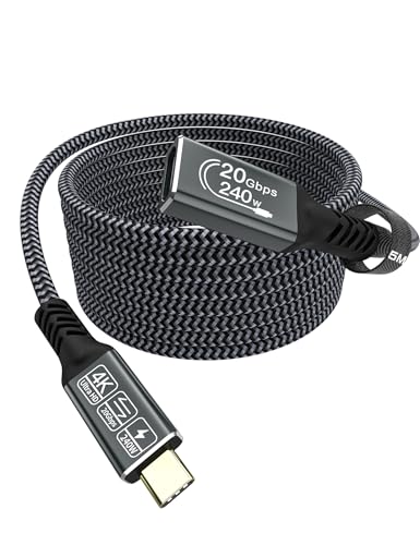 Cakoble Cavo Prolunga USB-C 5m 240W 4K@60Hz