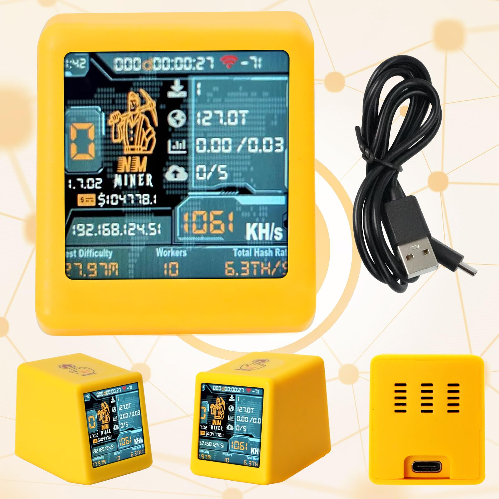 Nerdminer V2 Bitcoin Miner 1060 KH/s con Display