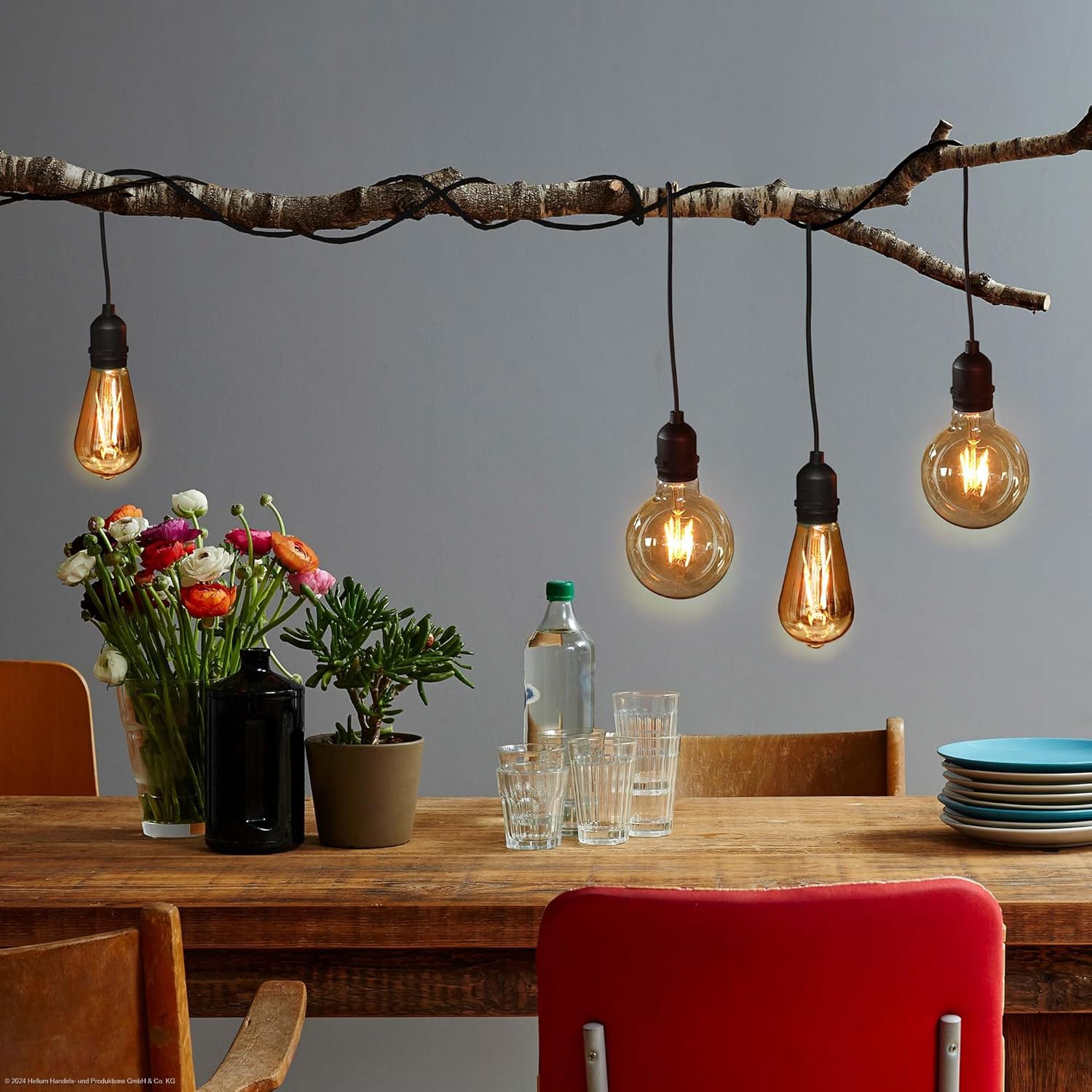 Hellum Lampada a sospensione LED con batteria e telecomando - immagine 6