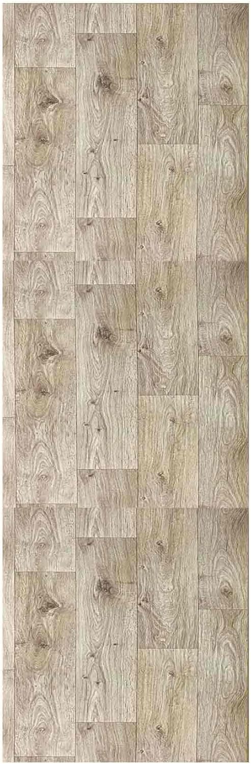 Tappeto in Vinile Effetto Parquet Rovere 65 x 800 cm