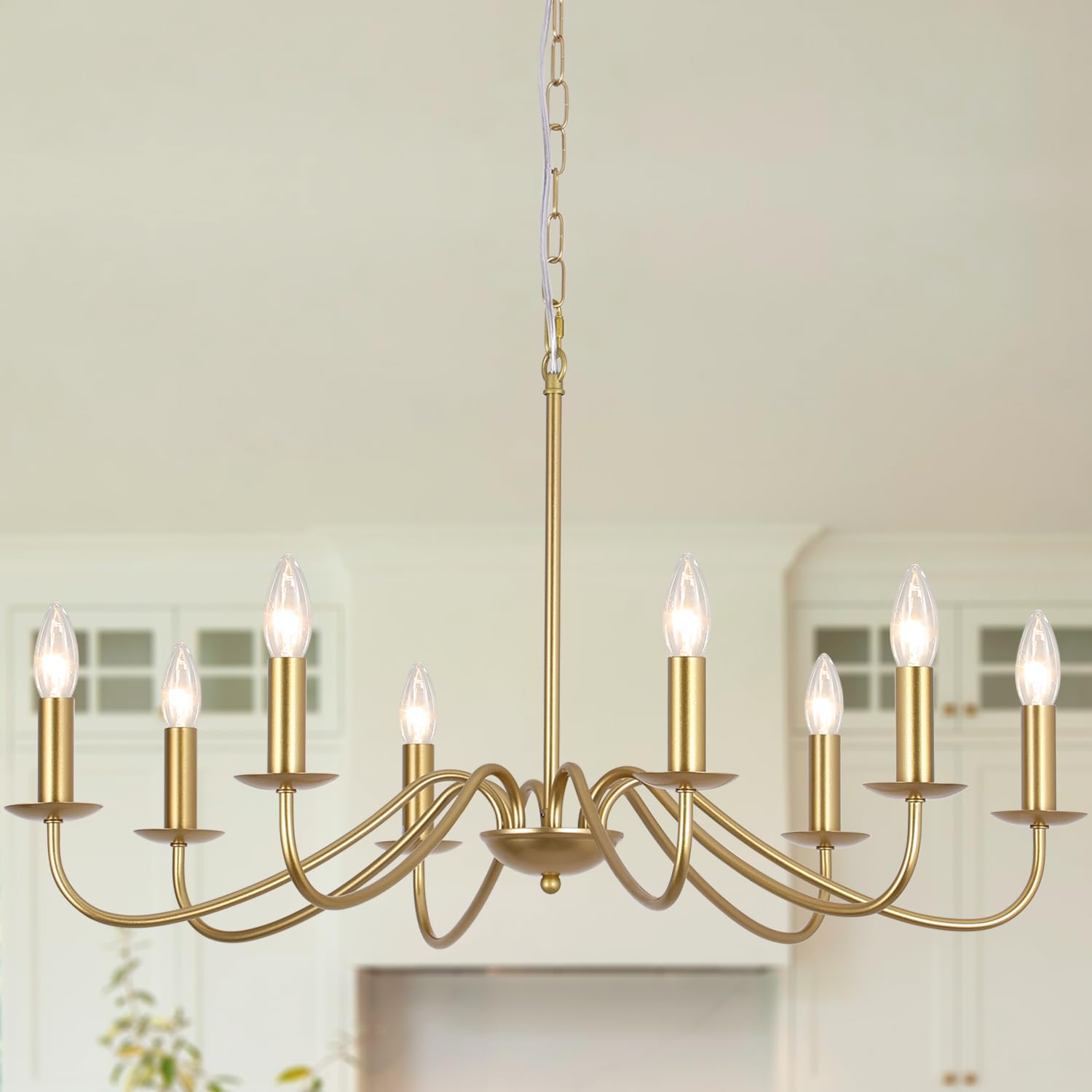 Mrhyswd Lampadario Oro Vintage - 6 Luci