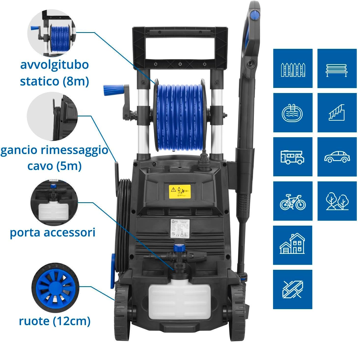 Ar Blue Clean e-2000 HRD - Idropulitrice Alta Pressione 2000W - immagine 4