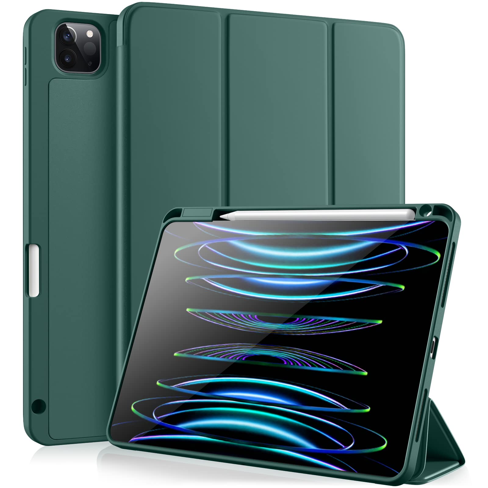 Vobafe Custodia iPad Pro 11 (2022/2021/2020/2018) Verde Pino