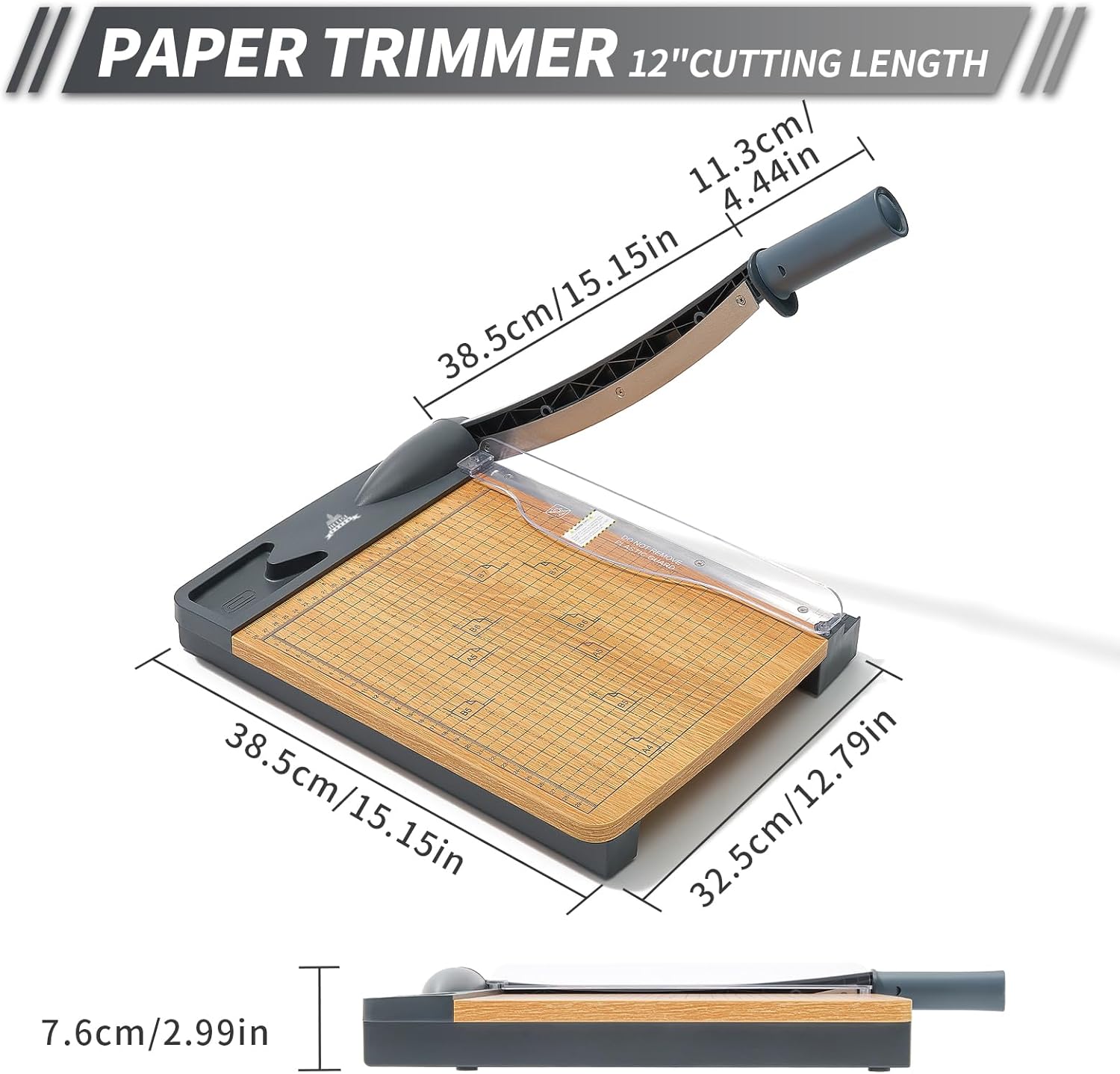 JIELISI Taglierina a Ghigliottina A4, 30,5cm - immagine 2