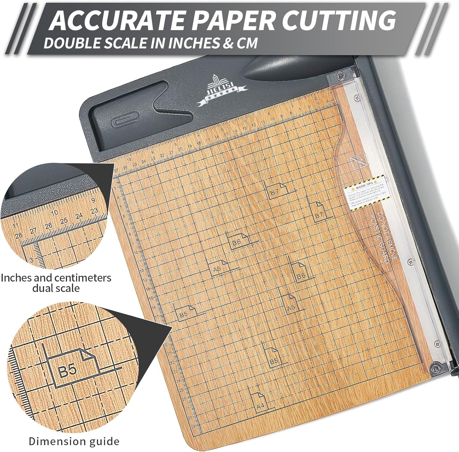 JIELISI Taglierina a Ghigliottina A4, 30,5cm - immagine 4