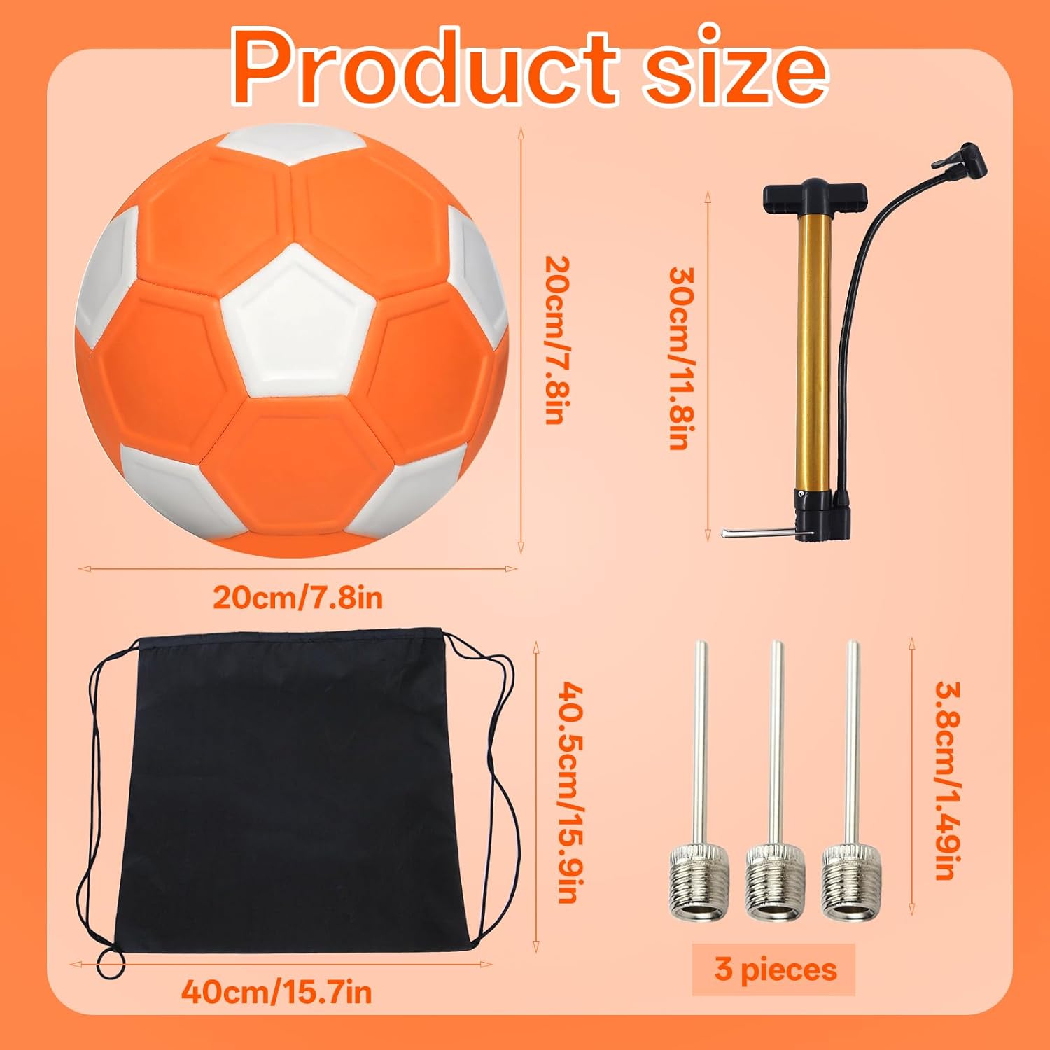 Kickerball - Pallone da Calcio Curva 20cm con Pompa - immagine 2