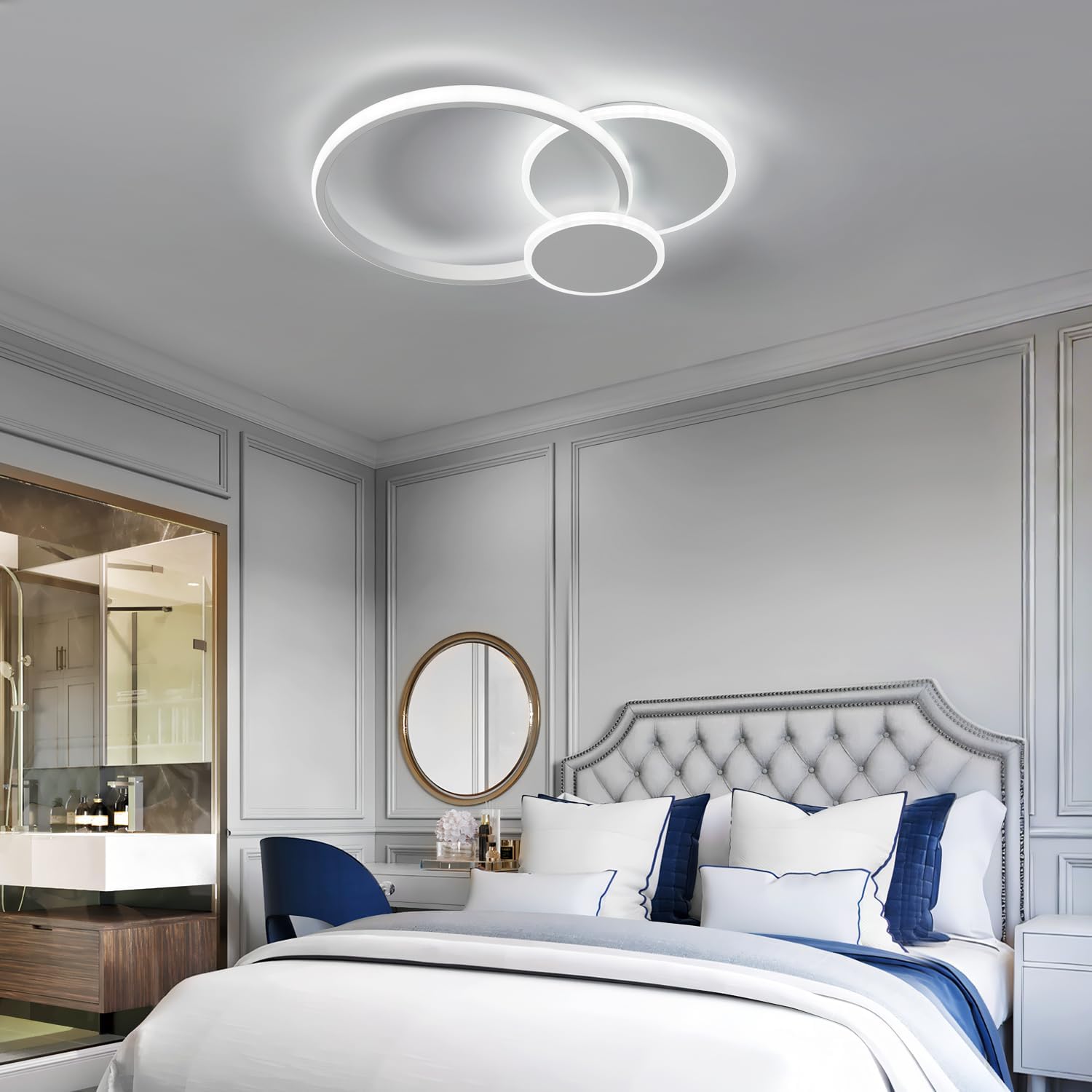 Fupe Plafoniera LED Soffitto 50W 5300LM a 3 Anelli - immagine 7