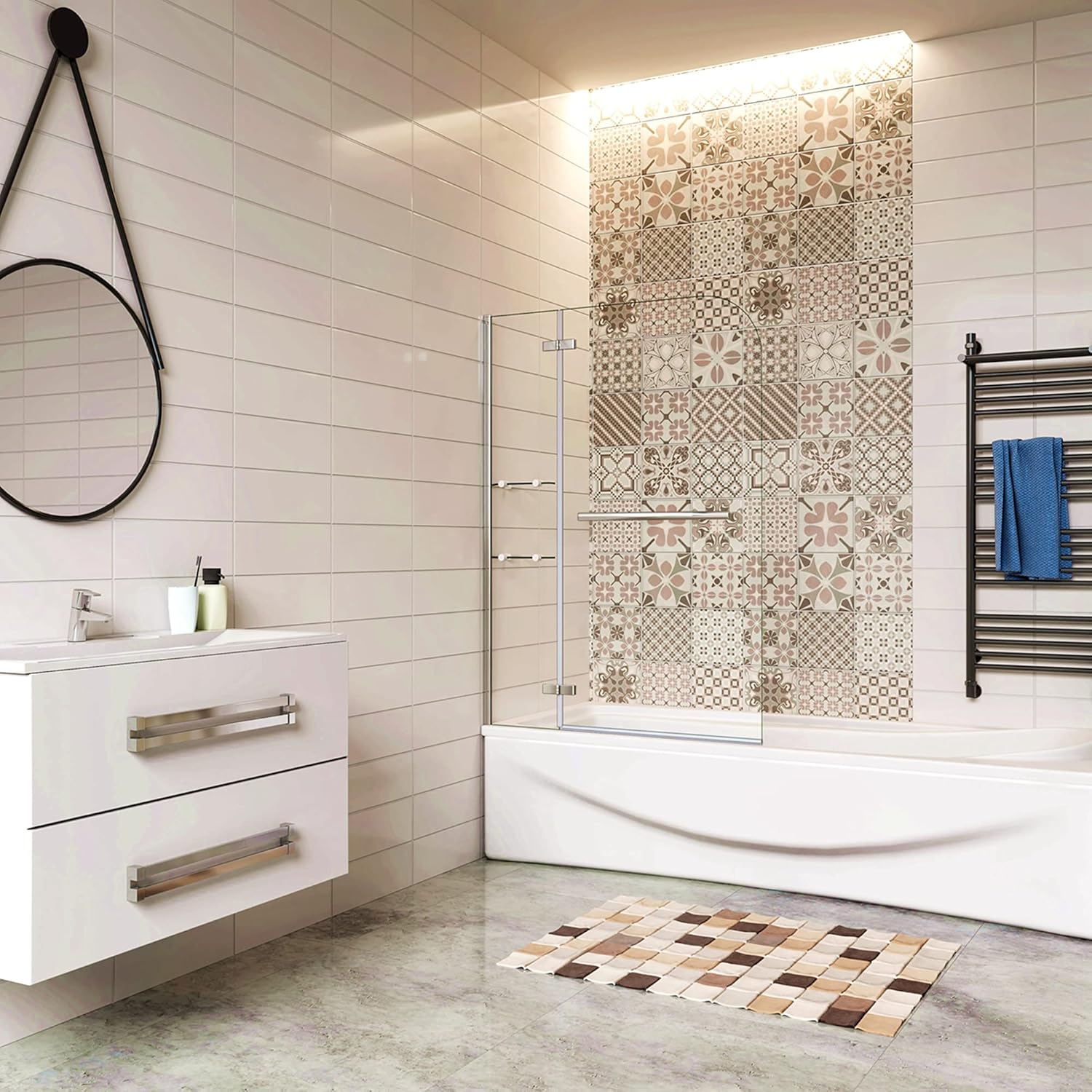 Sopravasca Parete Anta Mobile con Maniglia 110x140cm