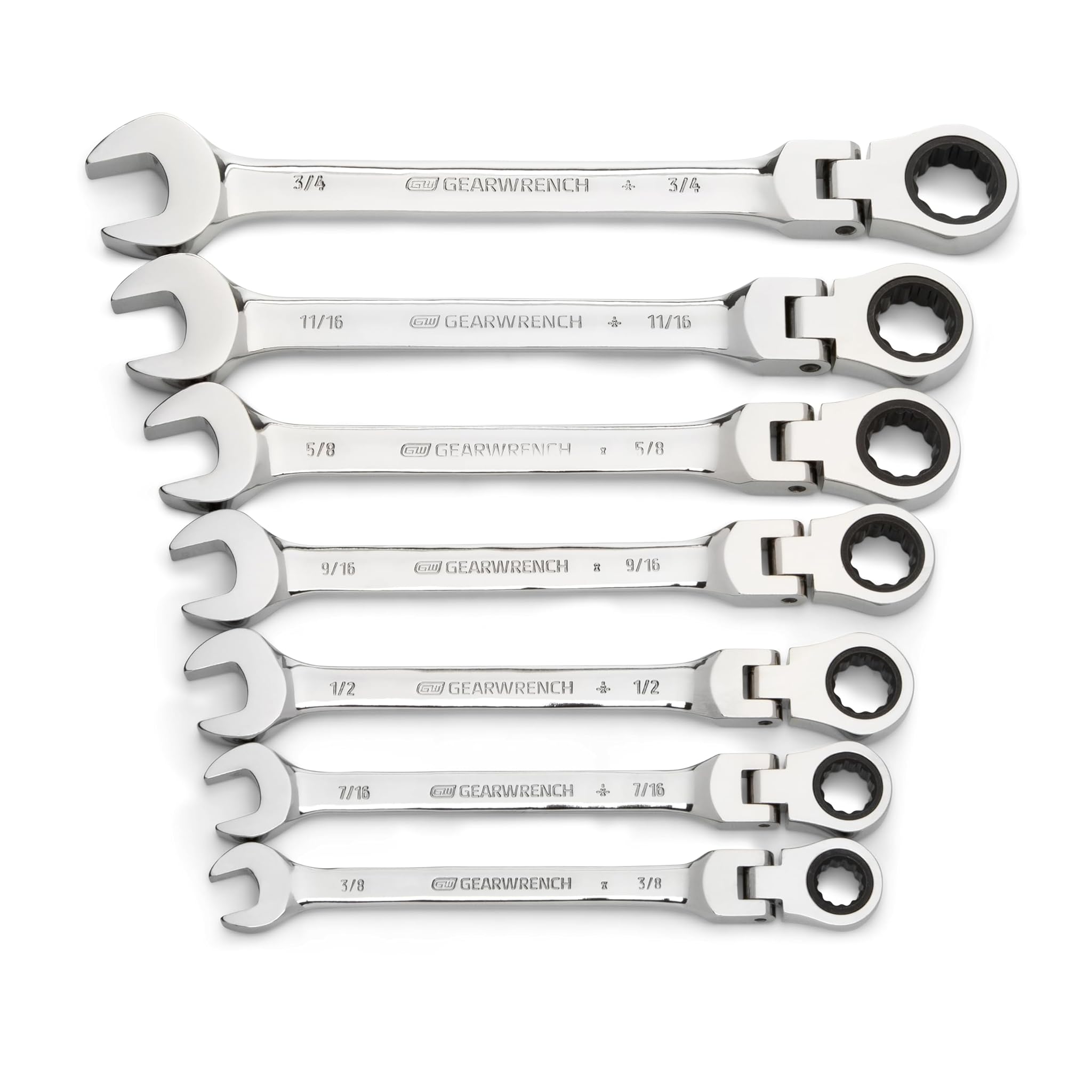 Gearwrench Set Chiavi Combinate a Cricchetto 7 pz SAE