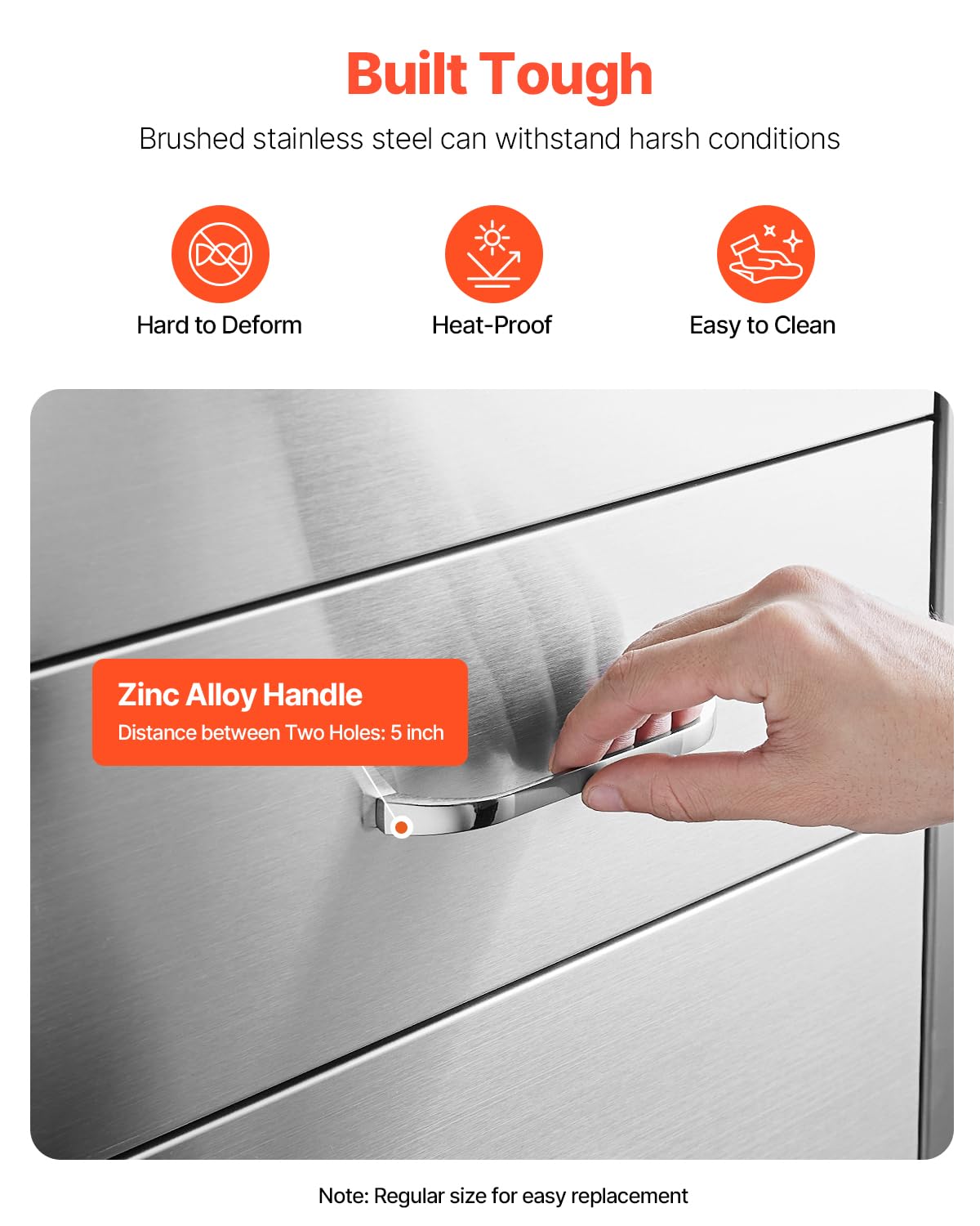 Vevor Cassetti Cucina da Esterno 470x570x570 mm - immagine 6