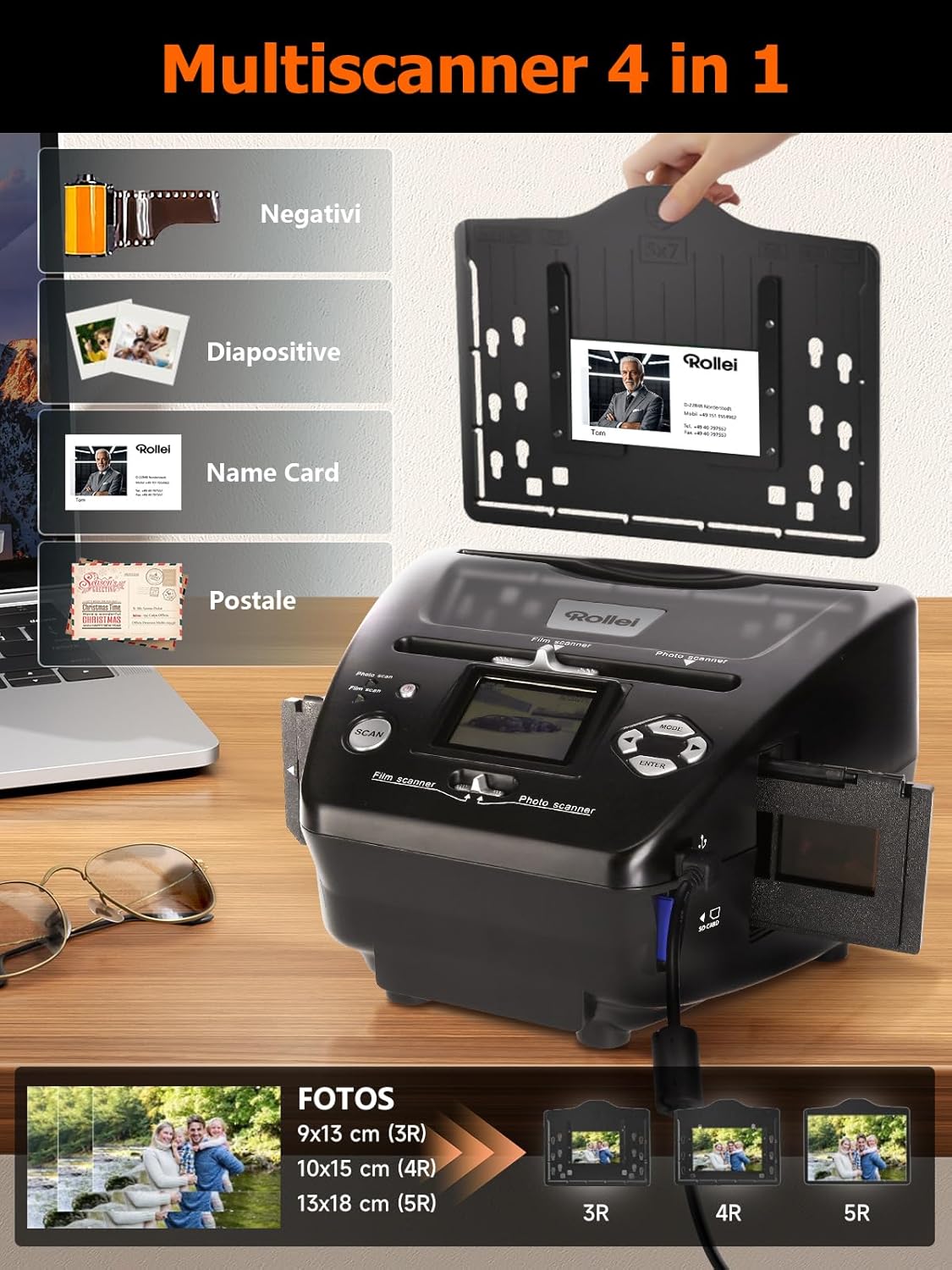 Rollei PDF S 240 SE Multiscanner Foto Diapositive e Negativi - immagine 2