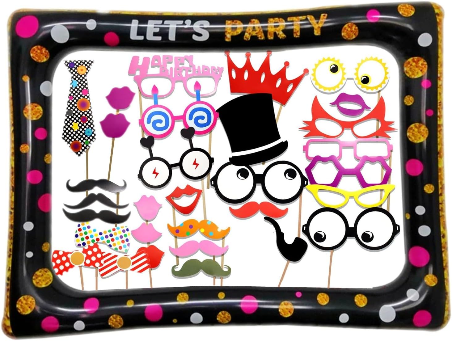 Jzk 32x Photo Booth Props con Cornice Grande - immagine 1