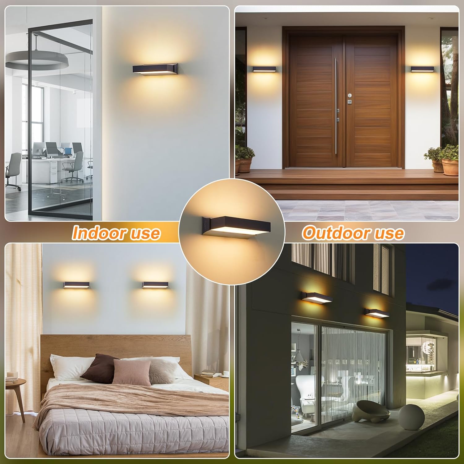 Lampada da Parete LED per Esterni IP65 Up Down Antracite - immagine 4