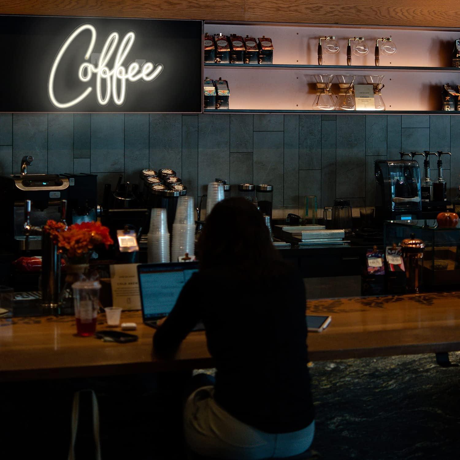 Signship Insegna al Neon LED 'Caffè' USB - immagine 5