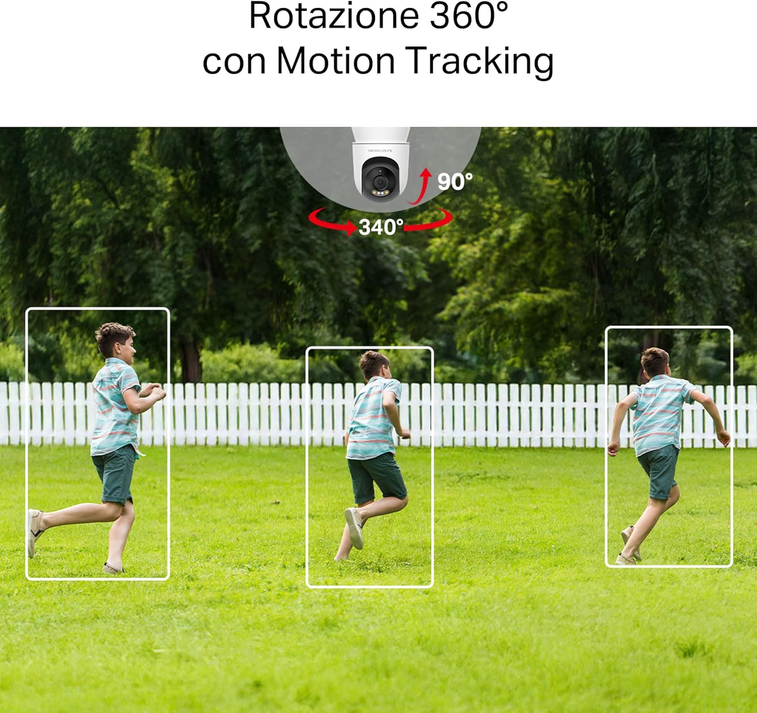 Mercusys MC500 Telecamera WiFi Esterno FHD 360° - immagine 4