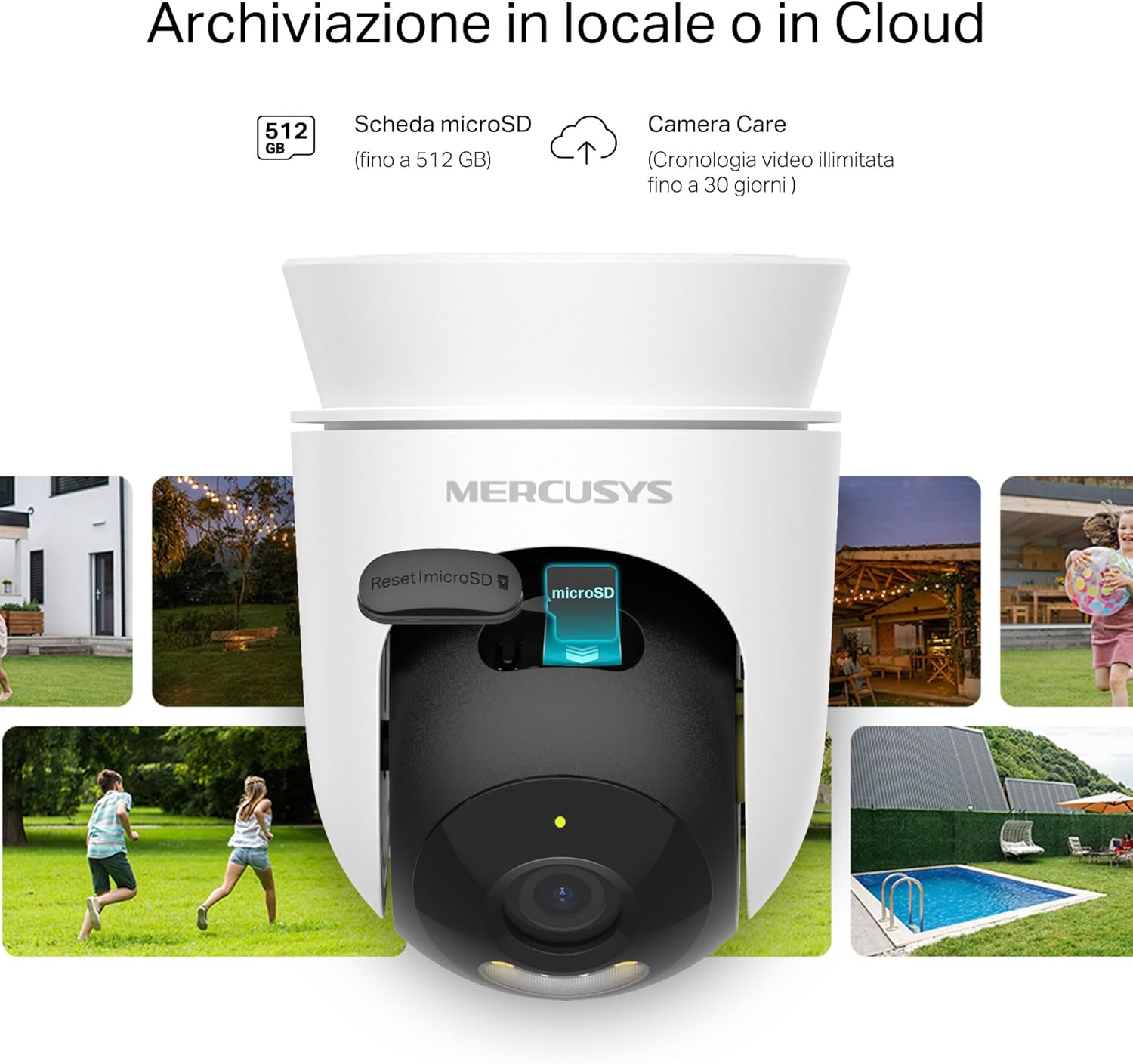 Mercusys MC500 Telecamera WiFi Esterno FHD 360° - immagine 7