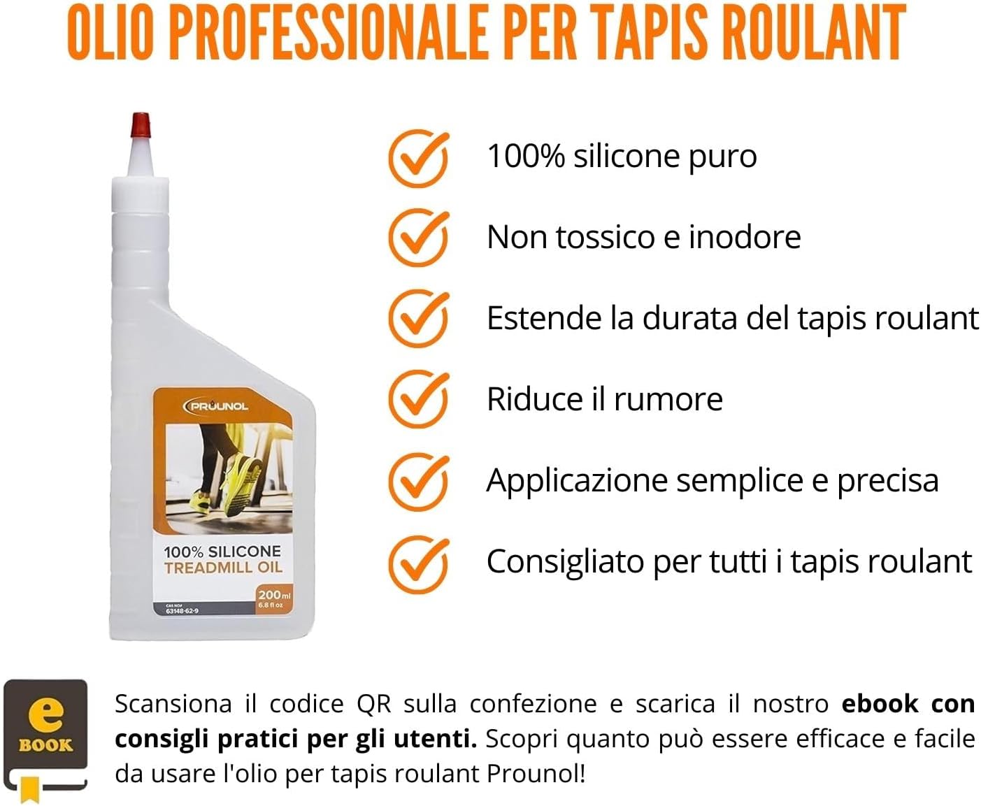 Prounol Olio di Silicone per Tapis Roulant 200 ml - immagine 2