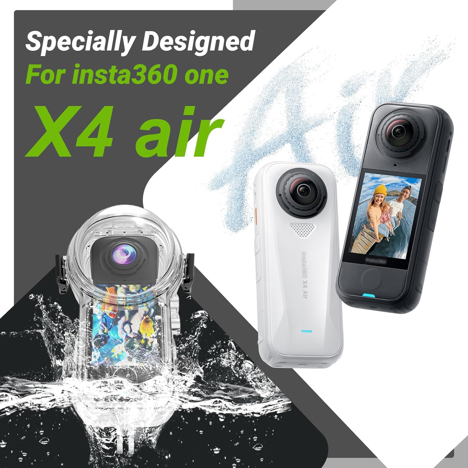 Insta 360 X4 Air - Custodia Immersioni Invisibili - immagine 4